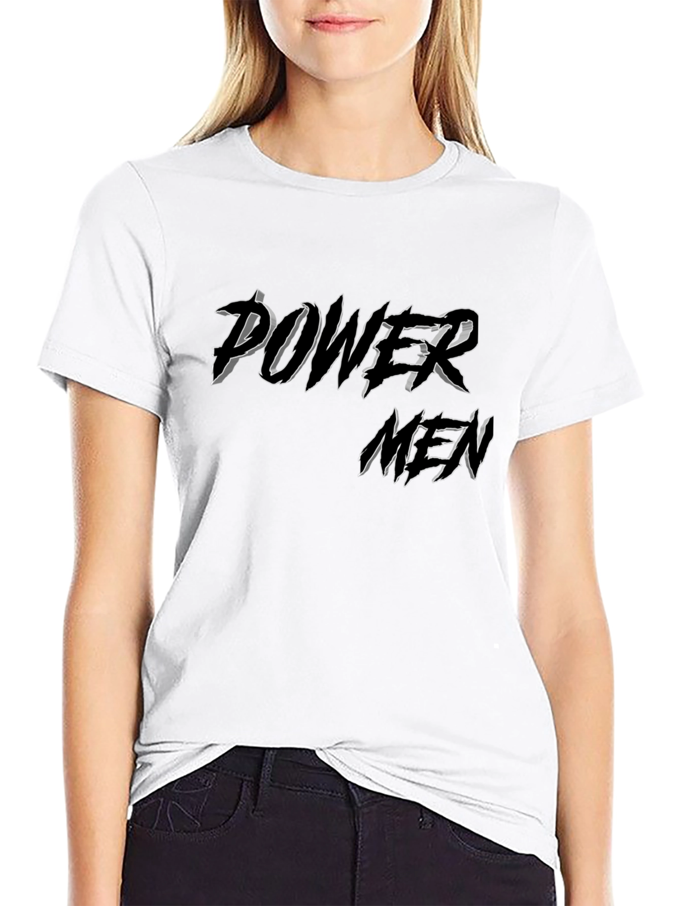 Power Men Black Graphic T-Shirt