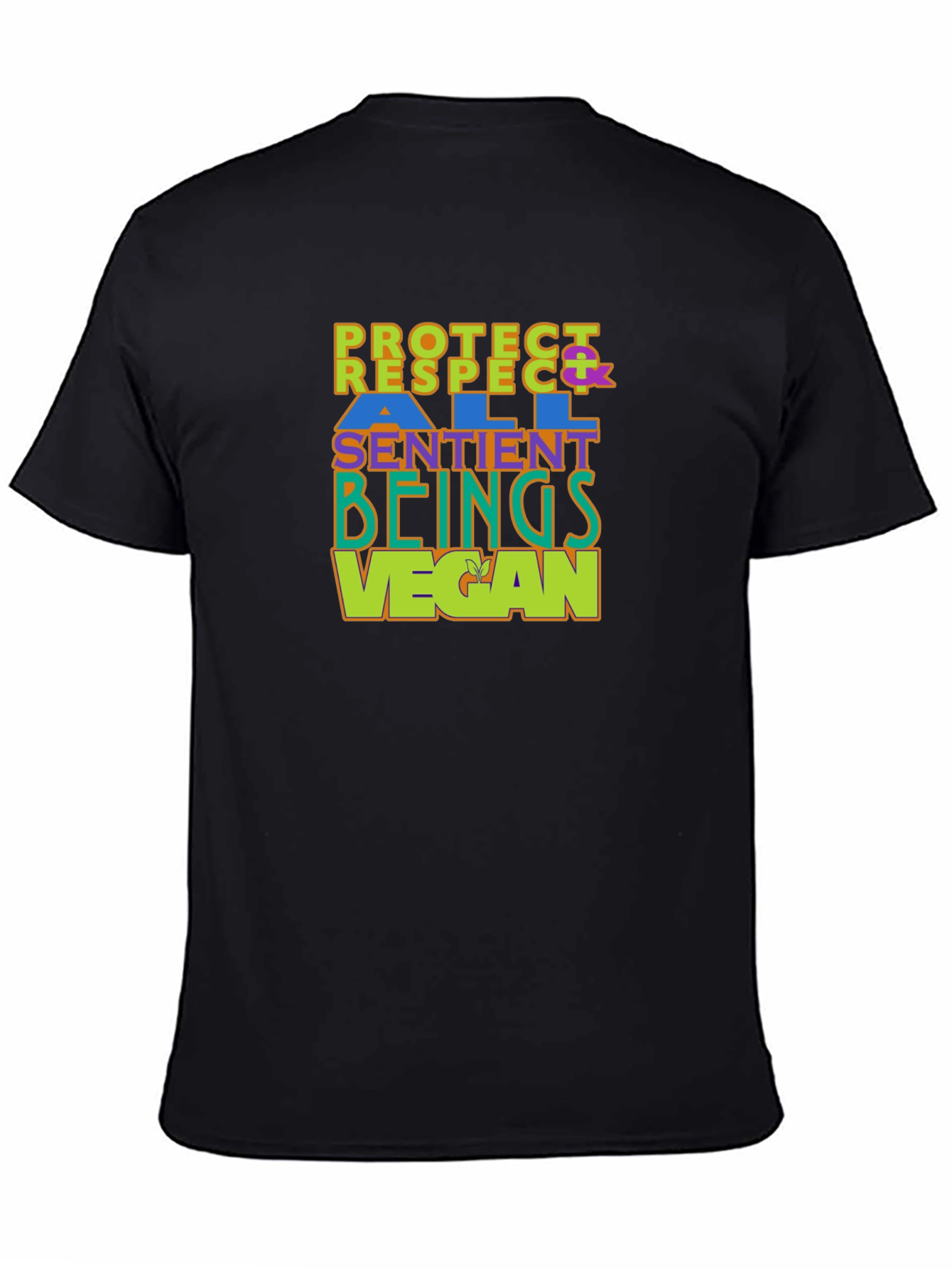 Vegan T-Shirt - Protect Respect All Sentient Beings