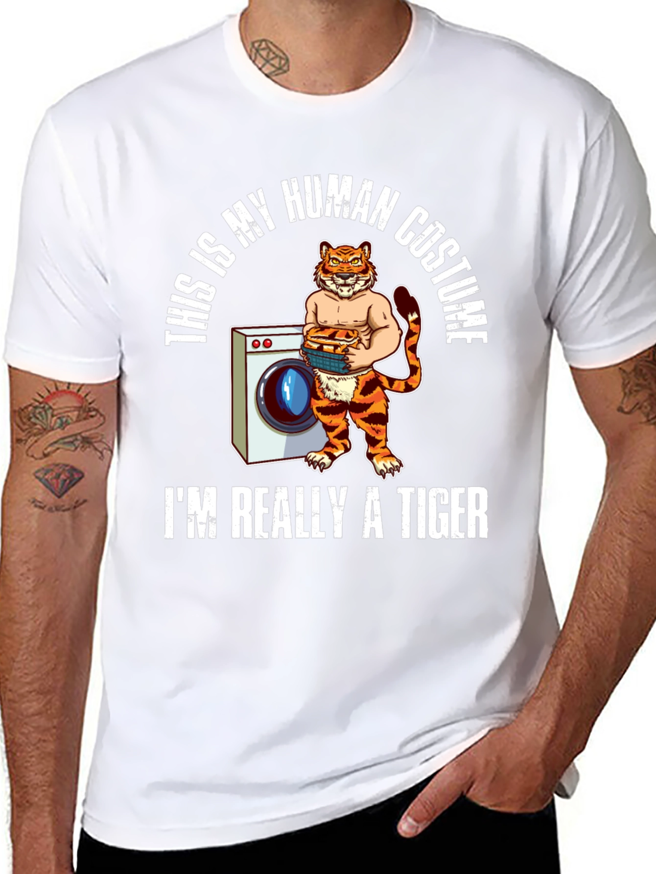 Tiger Human Costume T-Shirt