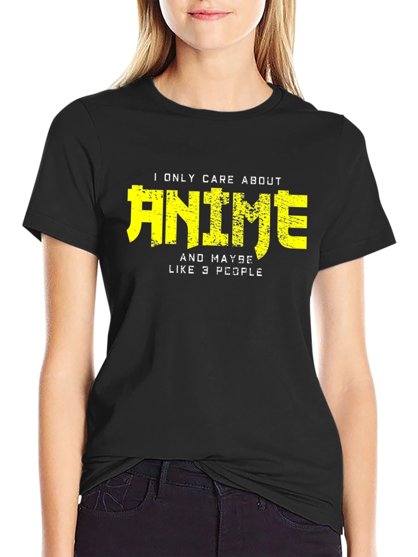 Anime Lover T-Shirt - Black Cotton Blend Tee