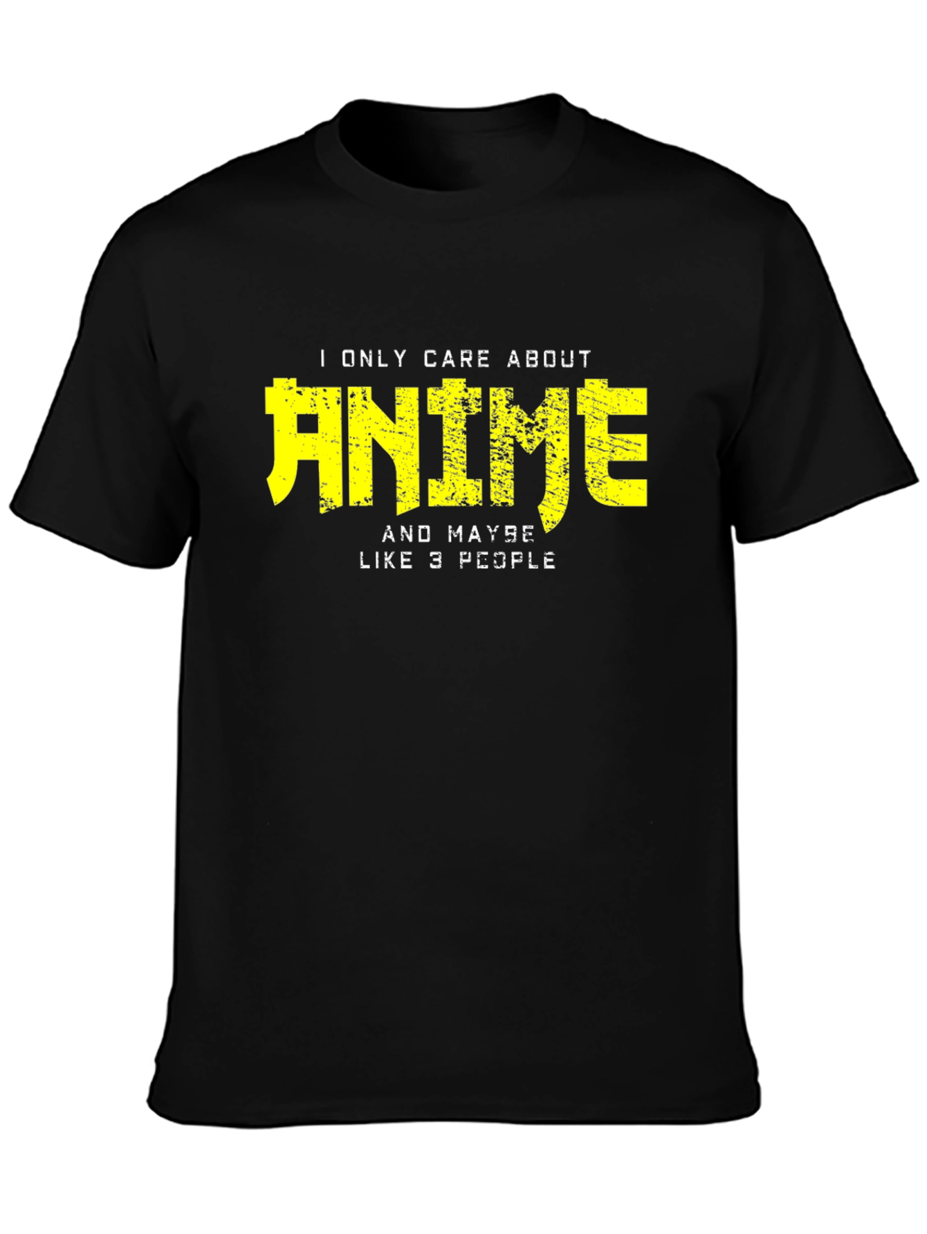Anime Lover T-Shirt - Black Cotton Blend Tee