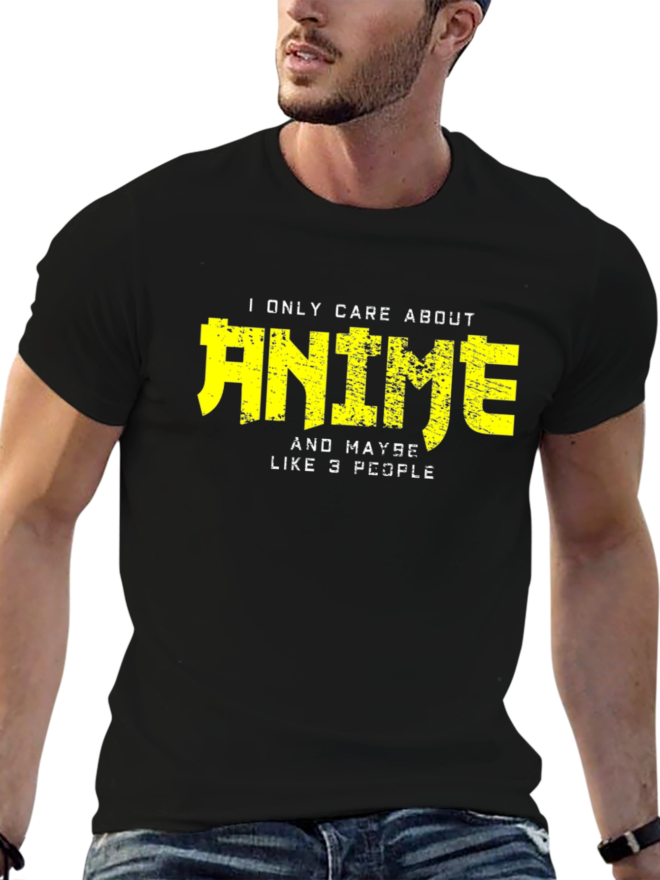 Anime Lover T-Shirt - Black Cotton Blend Tee
