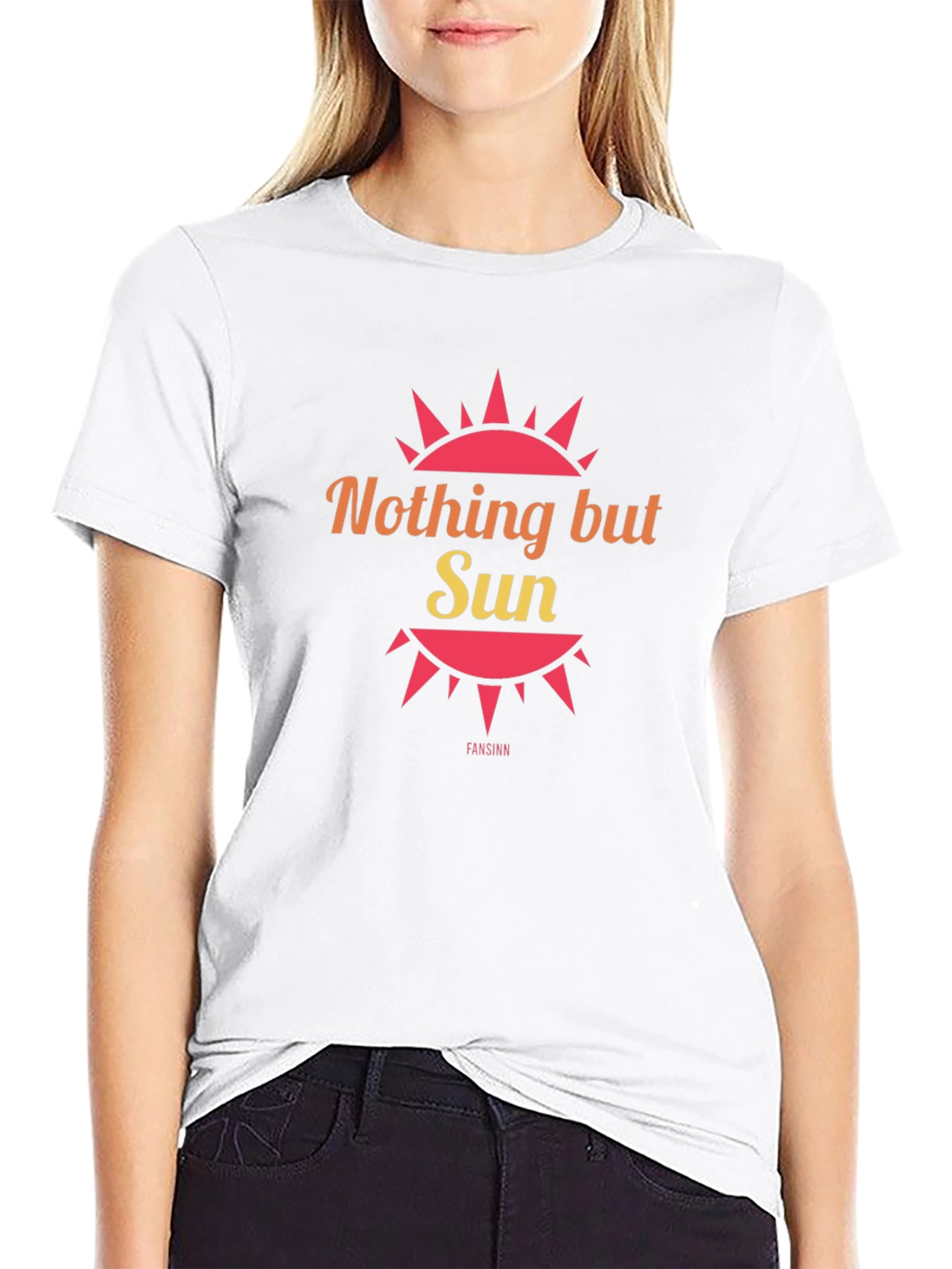 Nothing But Sun Graphic Tee - Black Cotton T-Shirt
