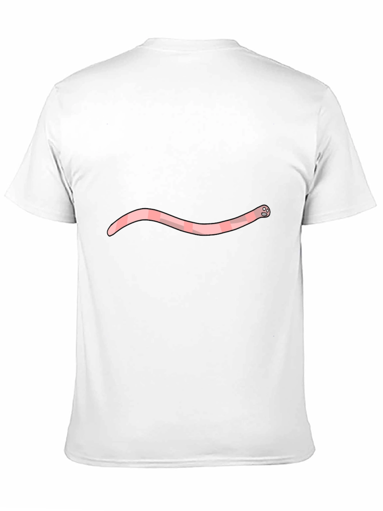 Novelty Earthworm Tee - Black Cotton Blend T-Shirt