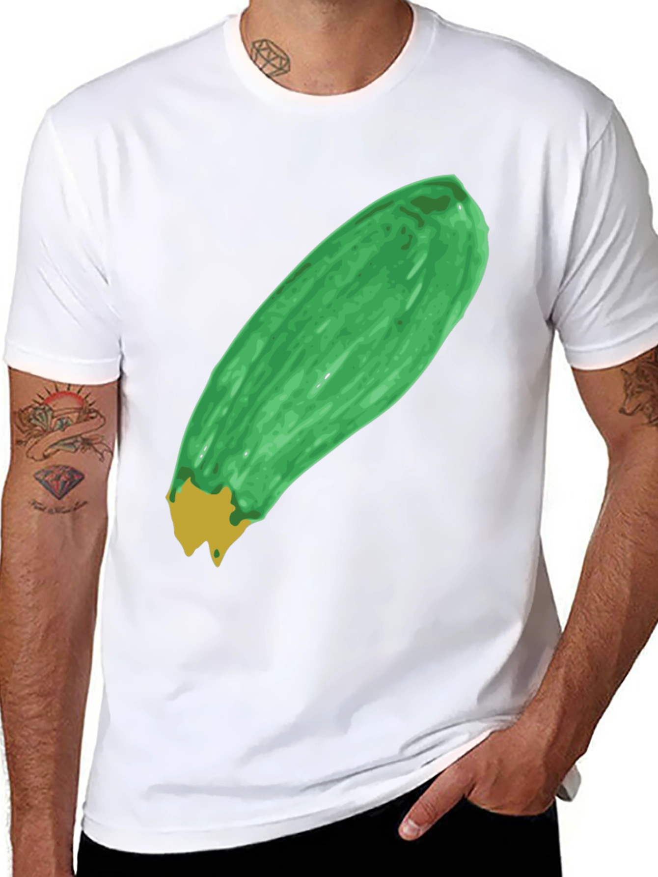 Zucchini Graphic Tee - Quirky & Comfortable