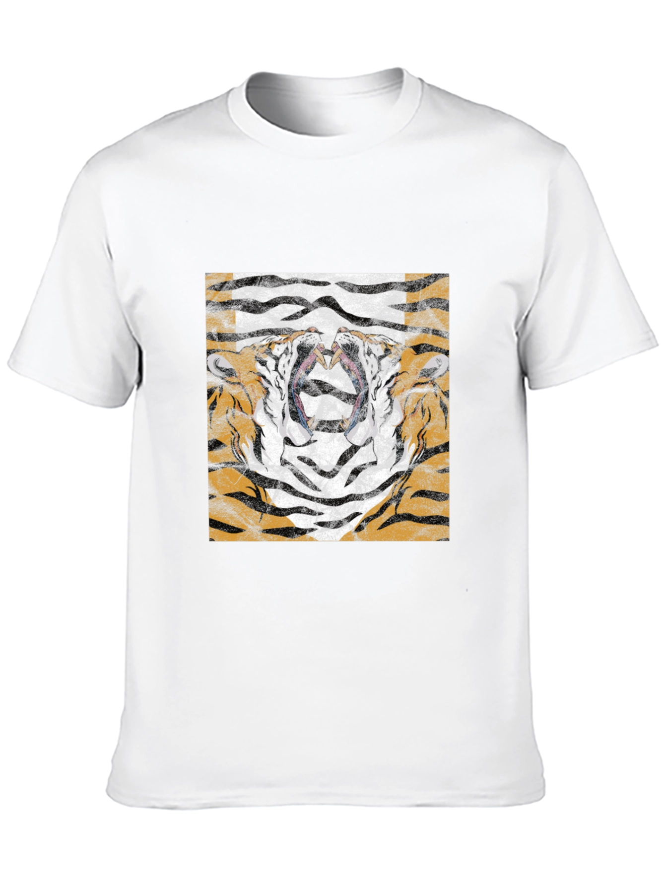 Tiger Face Graphic Black T-Shirt