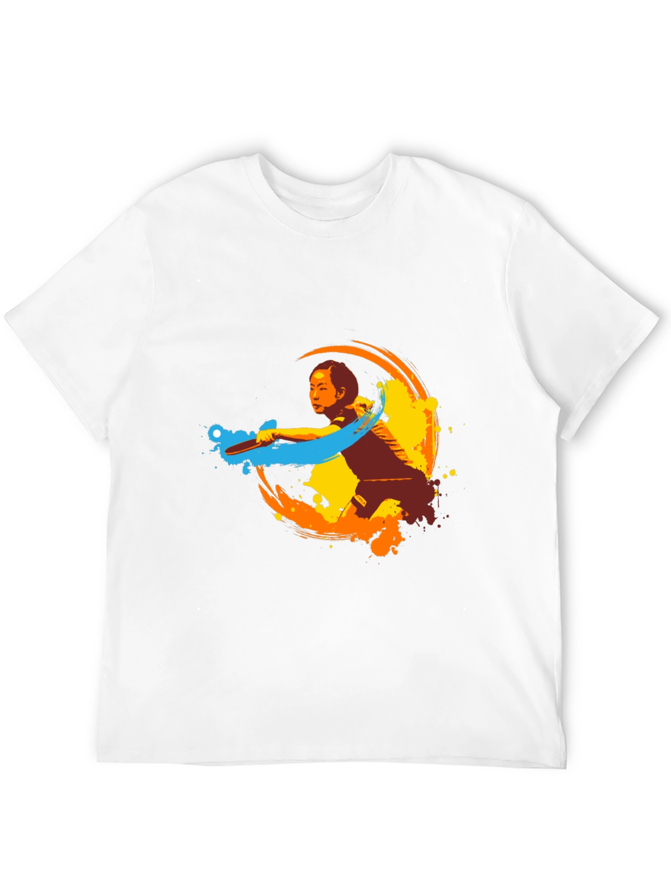 Table Tennis Player Graphic Tee - Black