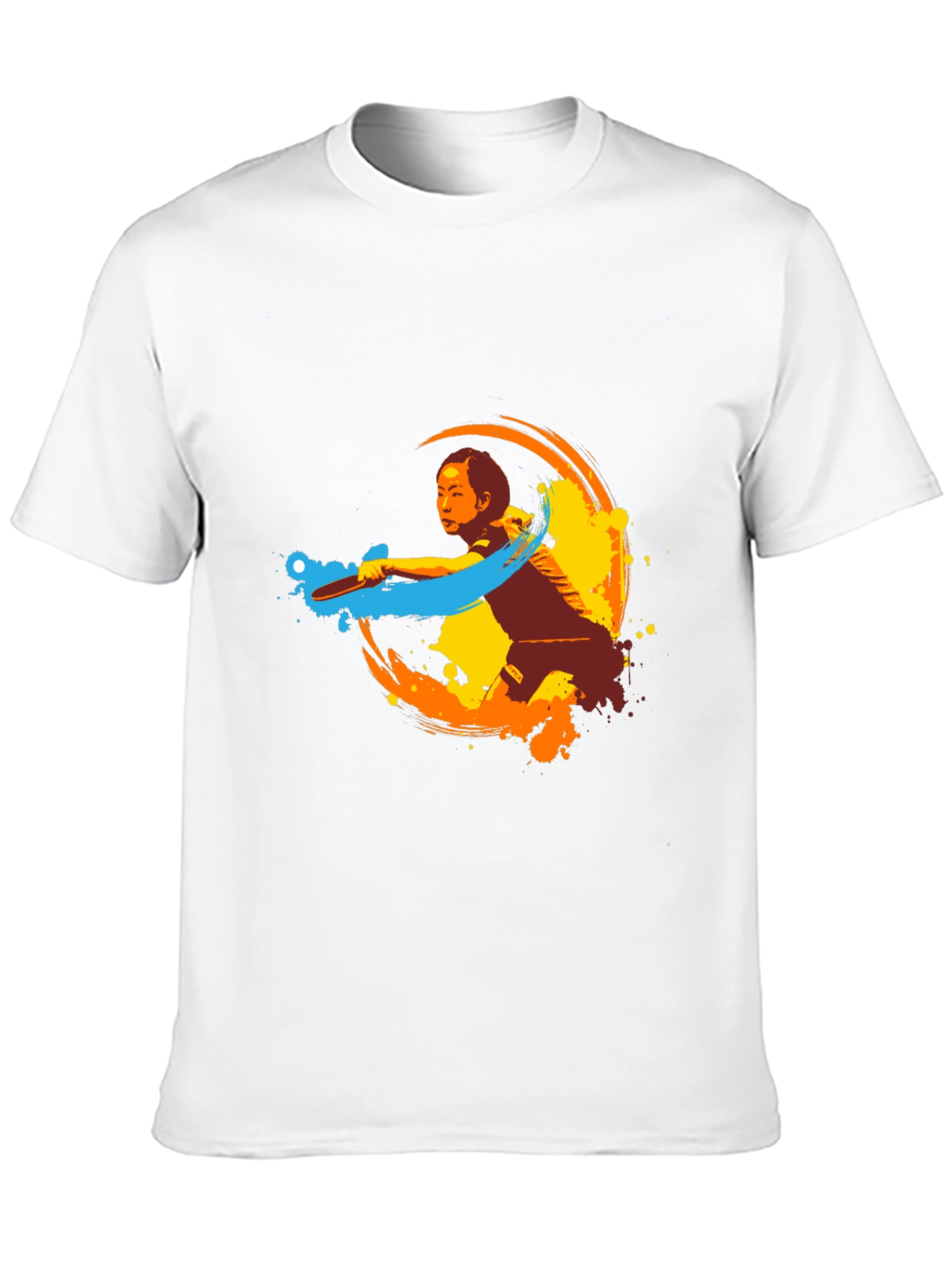 Table Tennis Player Graphic Tee - Black
