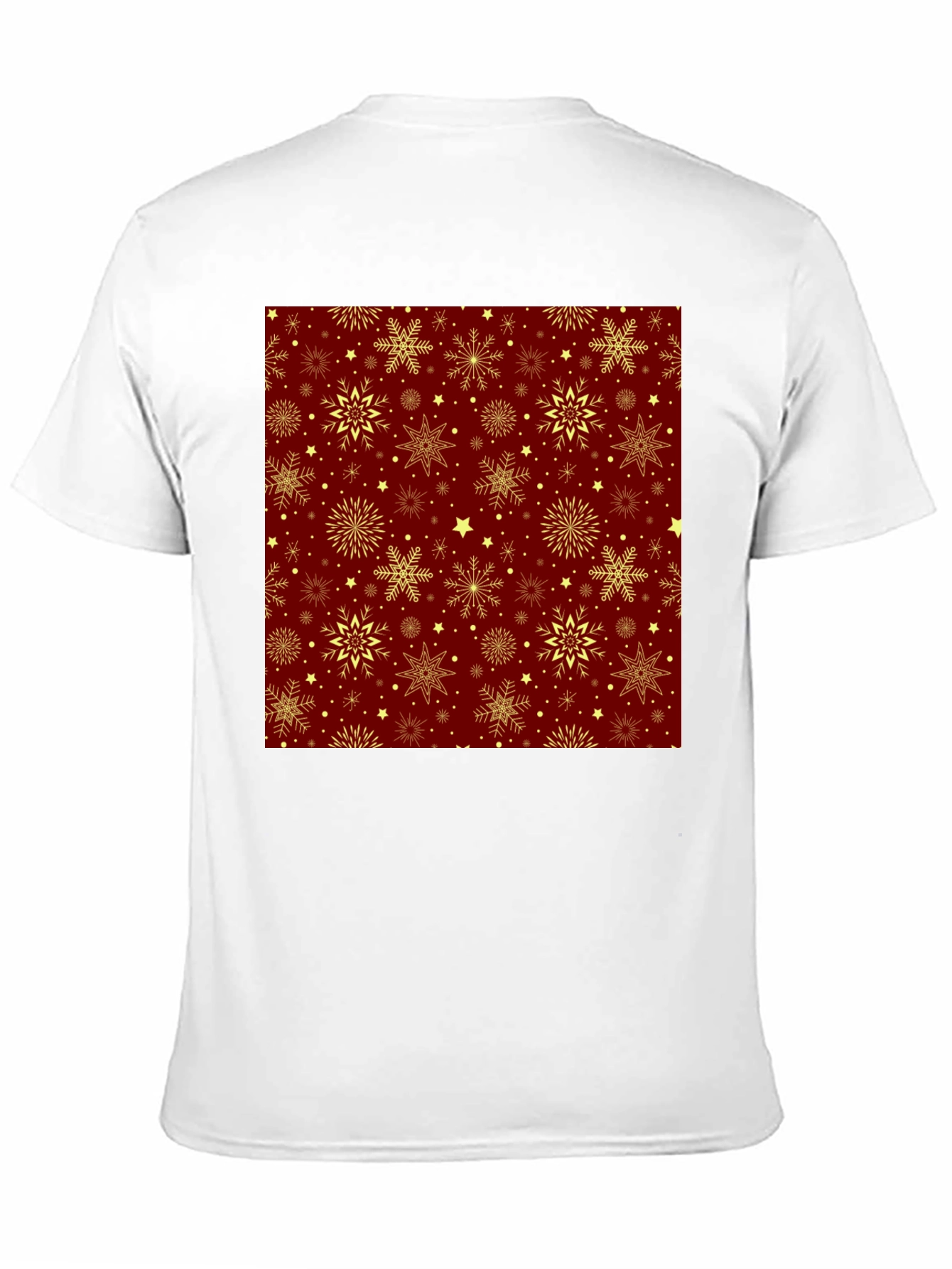Festive Snowflake Pattern T-Shirt