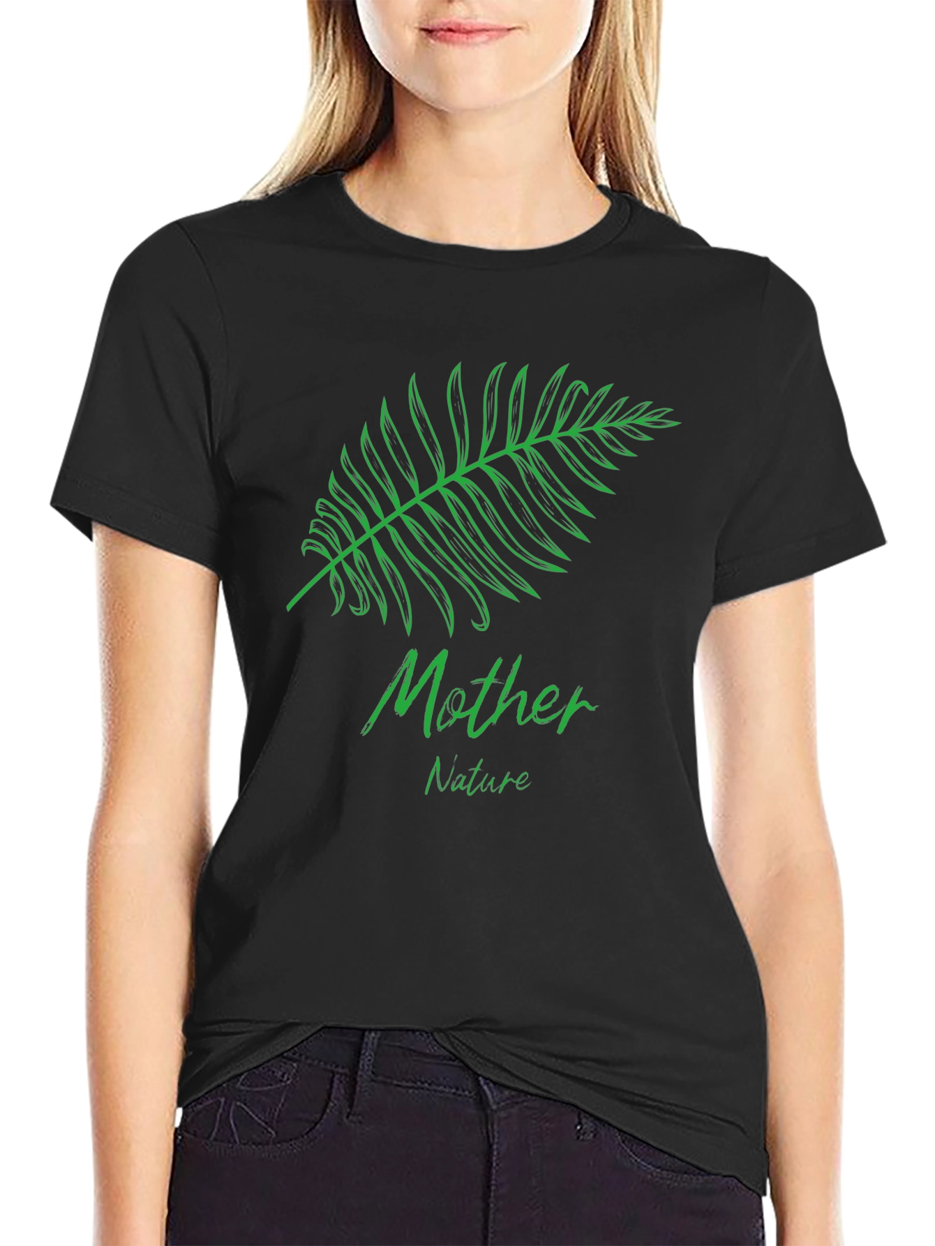 Mother Nature Graphic Black T-Shirt