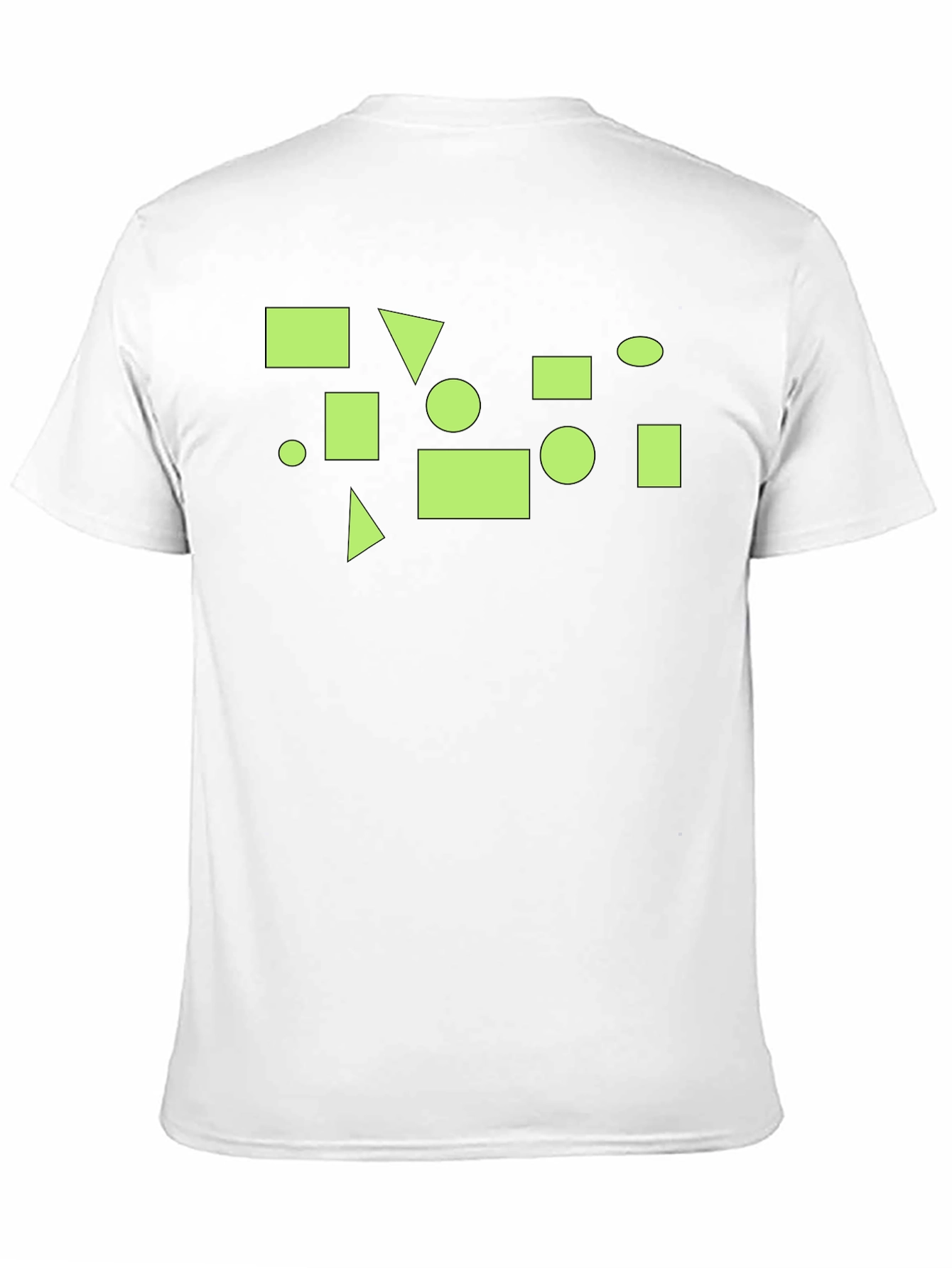 Geometric Graphic Print Black T-Shirt