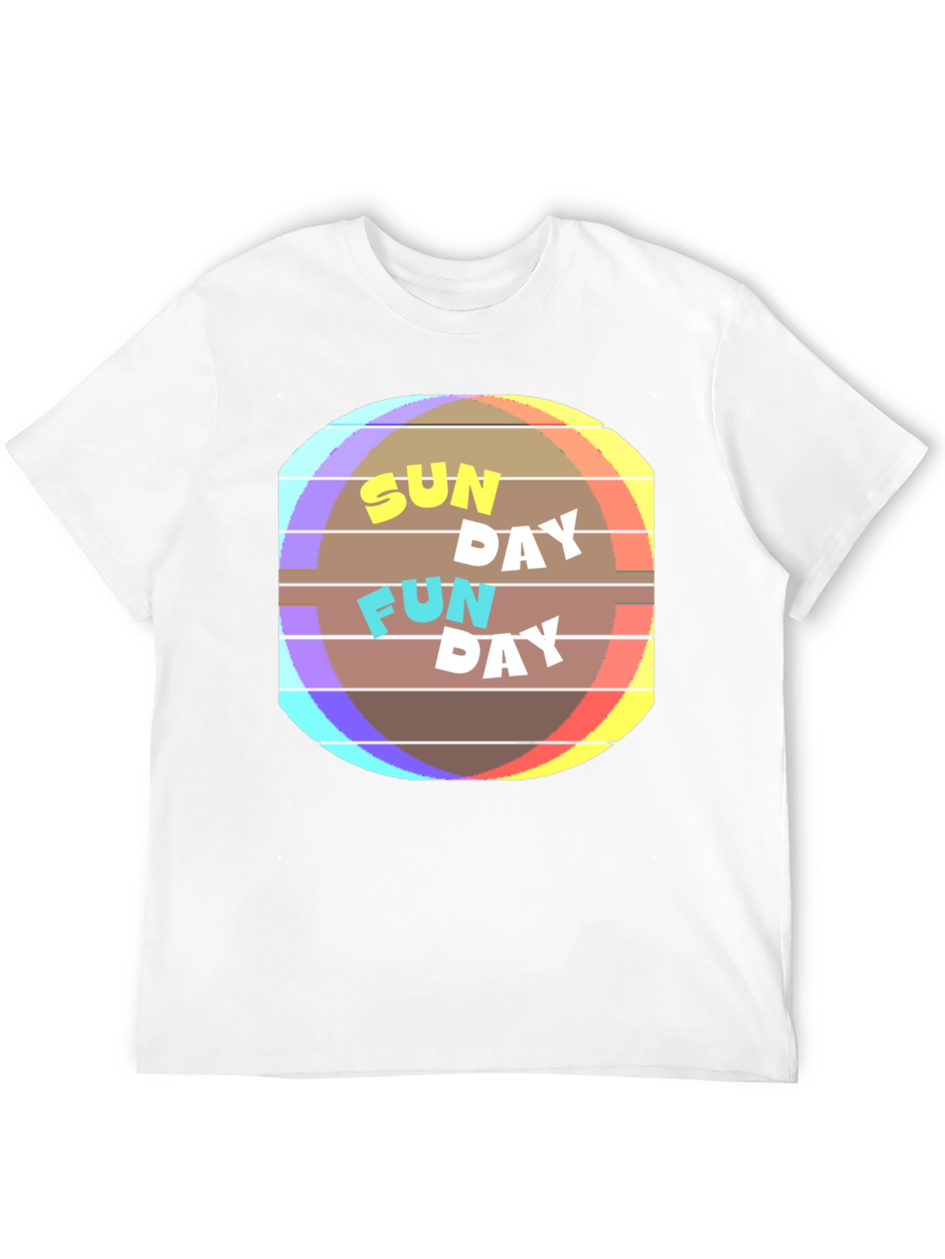 Sunday Fun Day Graphic Tee - Casual Black T-Shirt