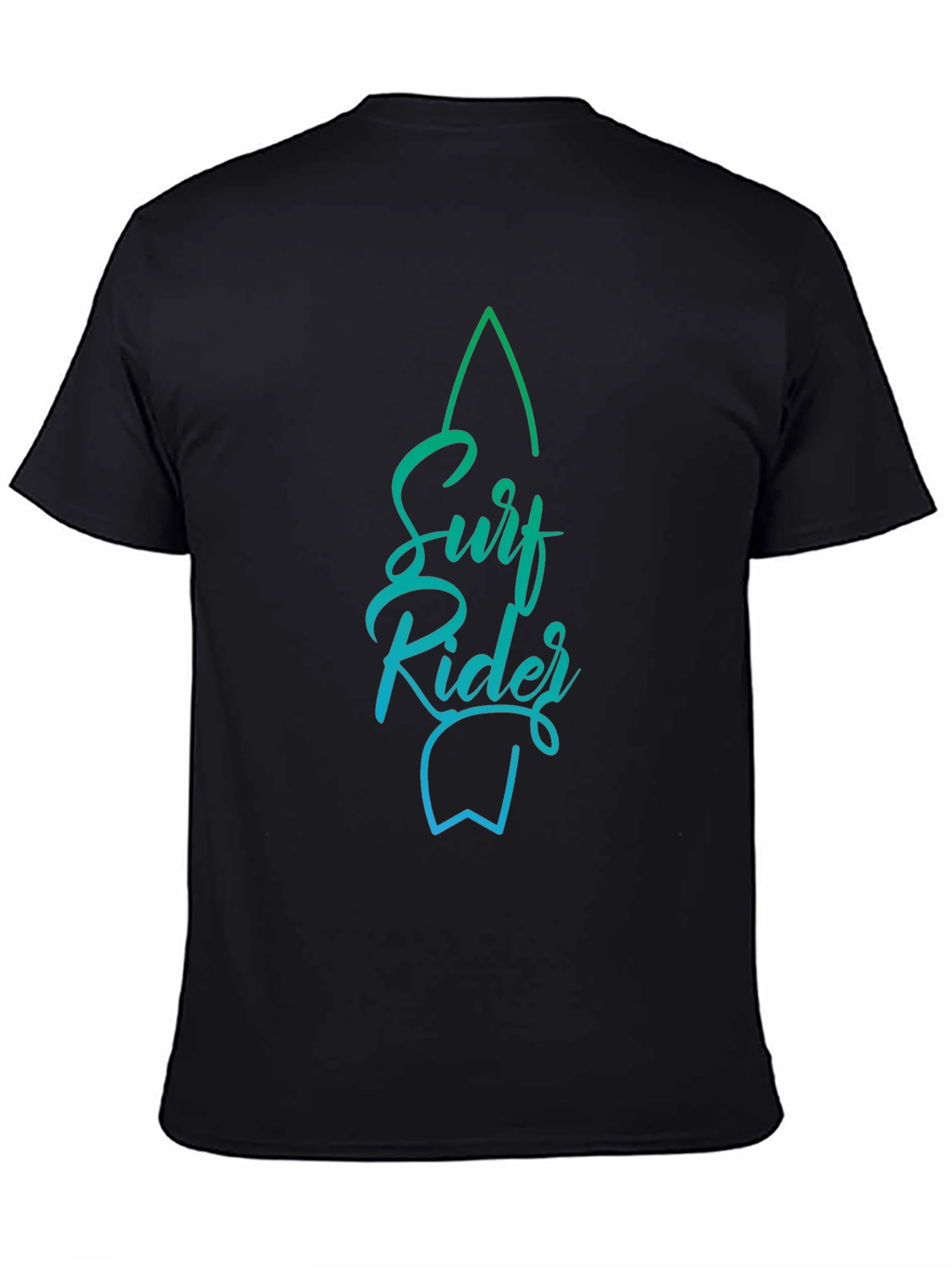Surf Rider Graphic Tee - Stylish Black T-Shirt