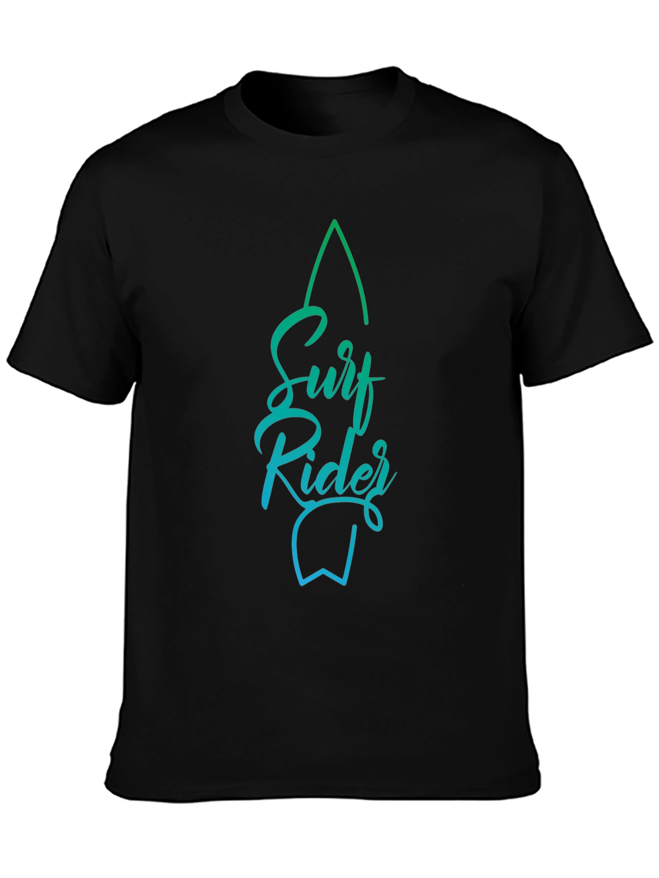Surf Rider Graphic Tee - Stylish Black T-Shirt