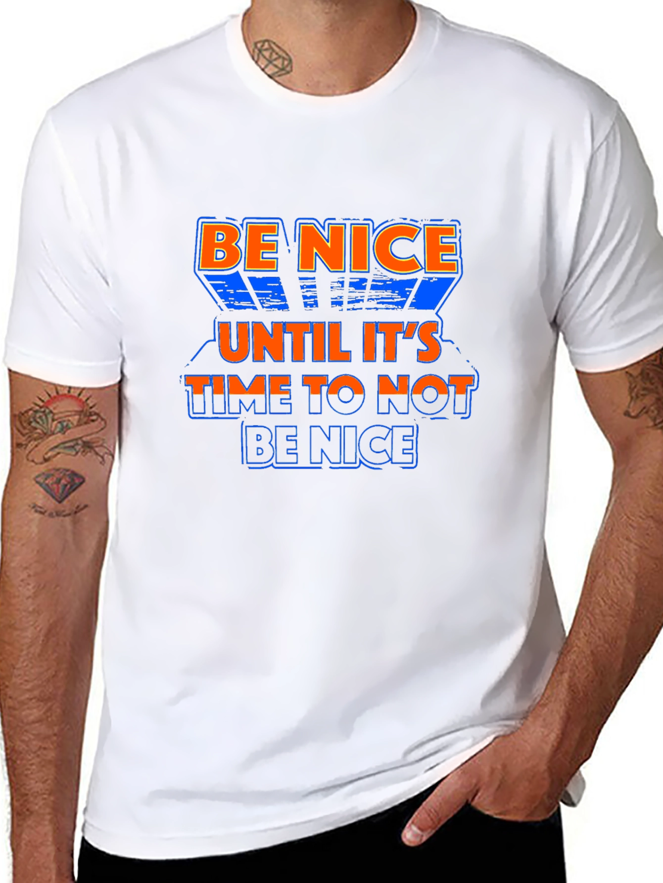 Be Nice T-Shirt - Sarcastic Quote Tee