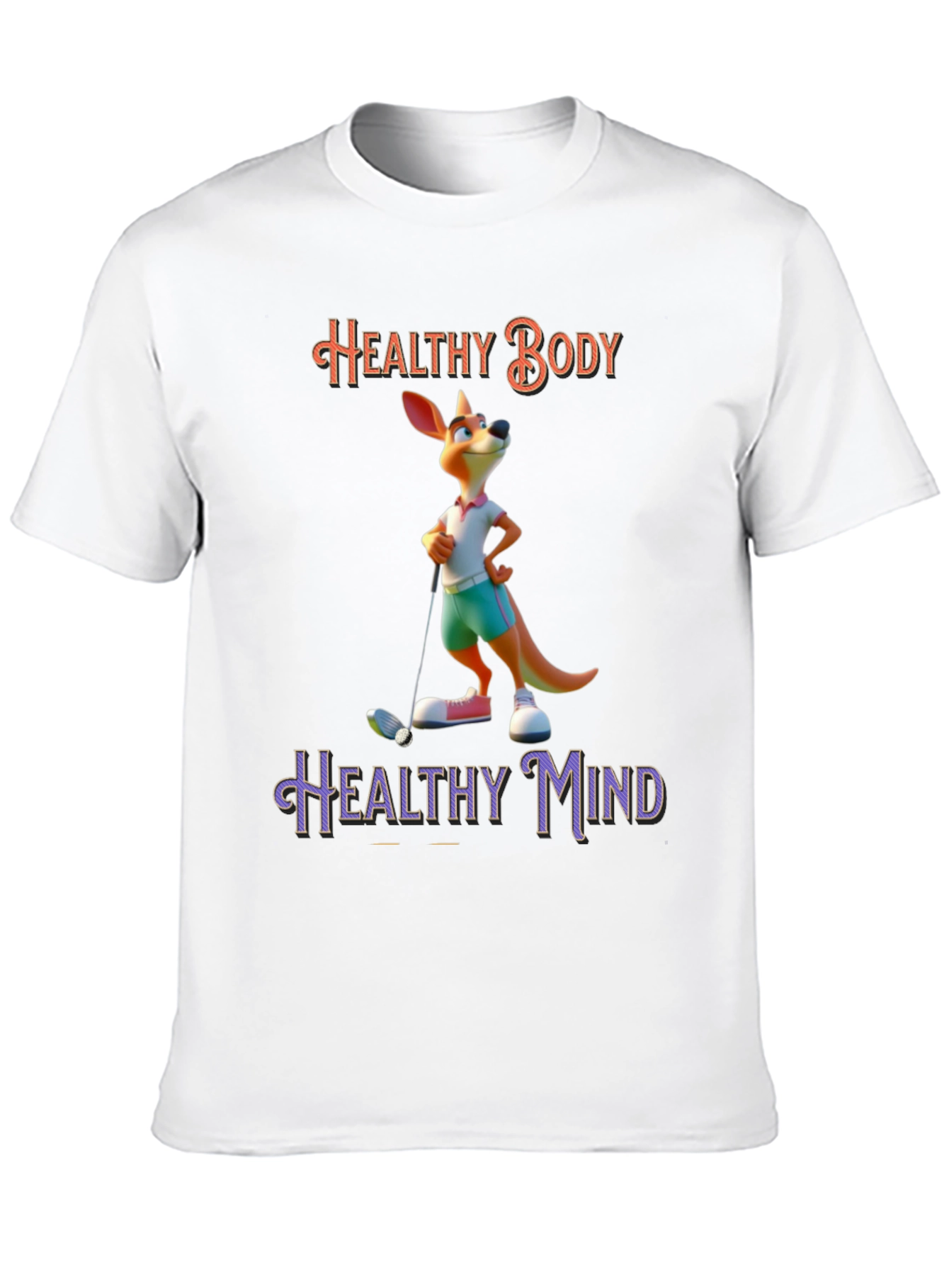 Healthy Body Healthy Mind Kangaroo T-Shirt