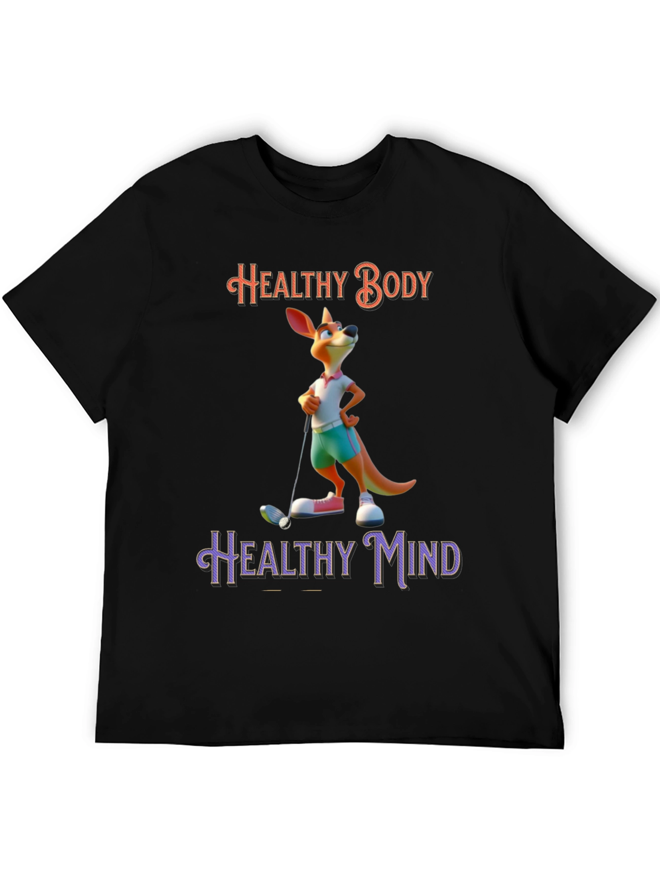 Healthy Body Healthy Mind Kangaroo T-Shirt