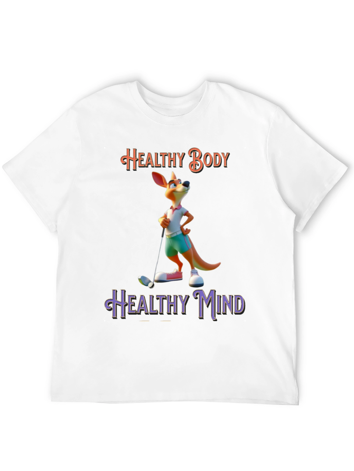 Healthy Body Healthy Mind Kangaroo T-Shirt