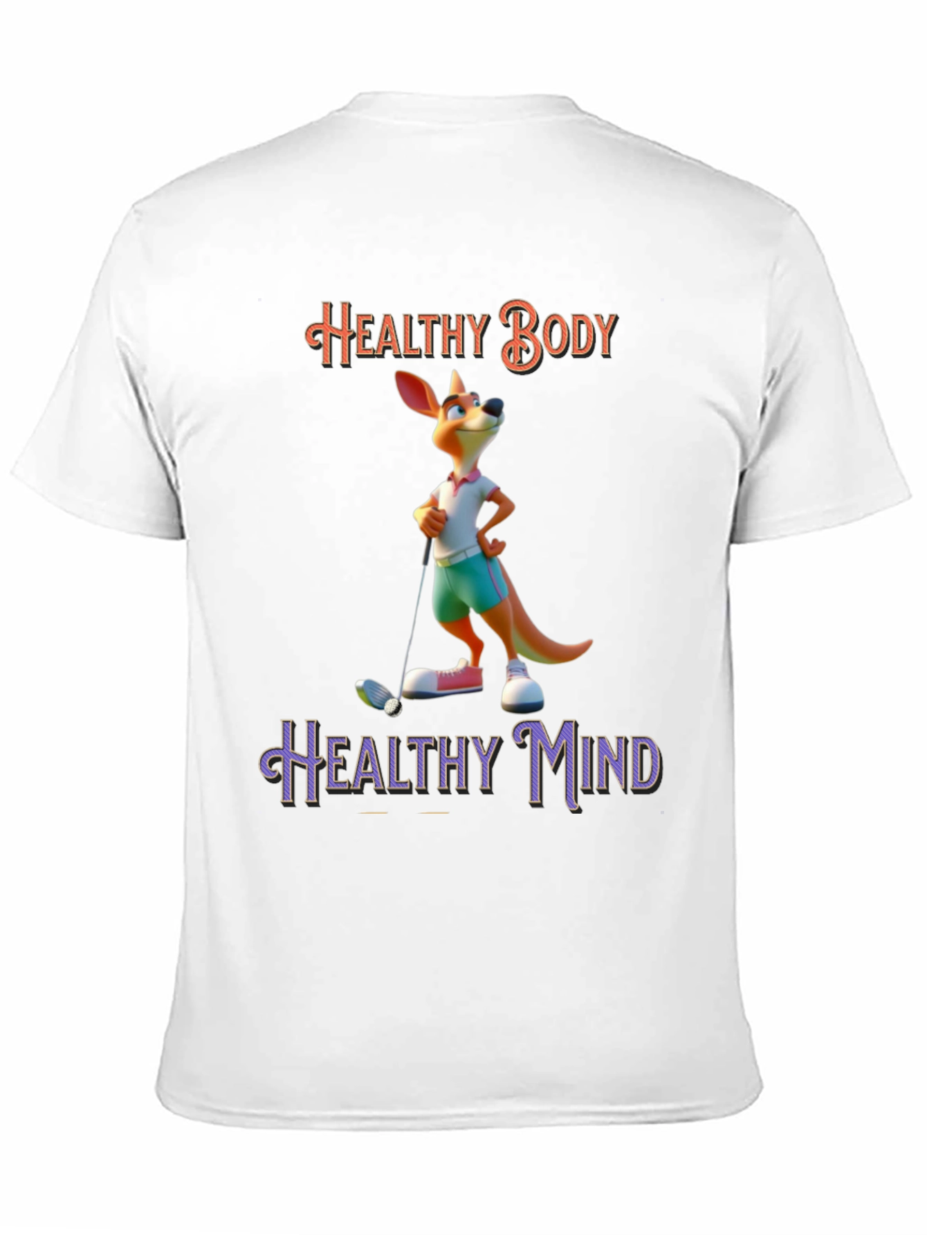 Healthy Body Healthy Mind Kangaroo T-Shirt