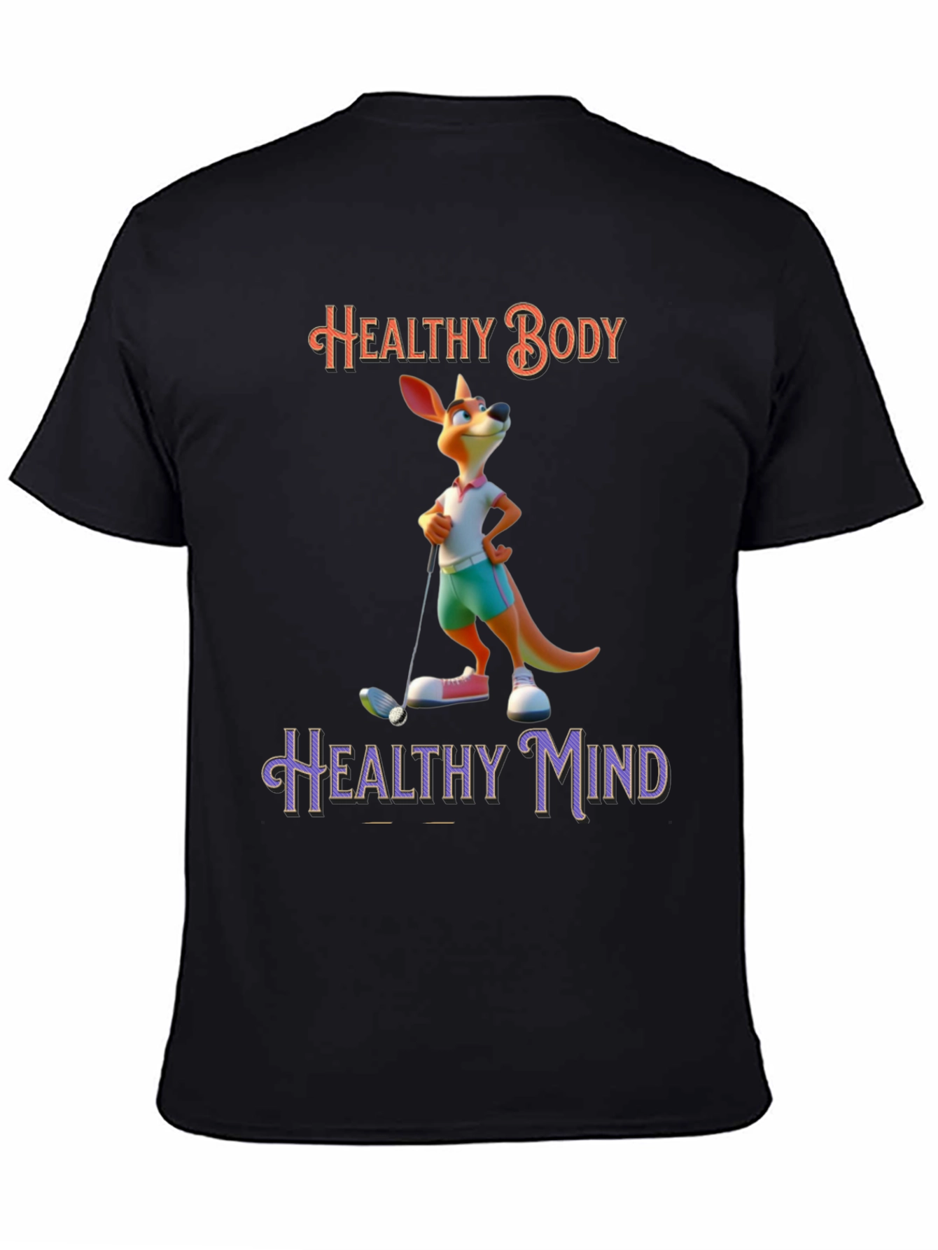 Healthy Body Healthy Mind Kangaroo T-Shirt