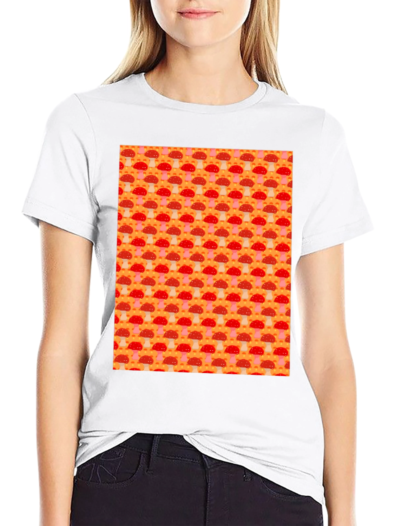 Mushroom Pattern Tee - Funky & Fun