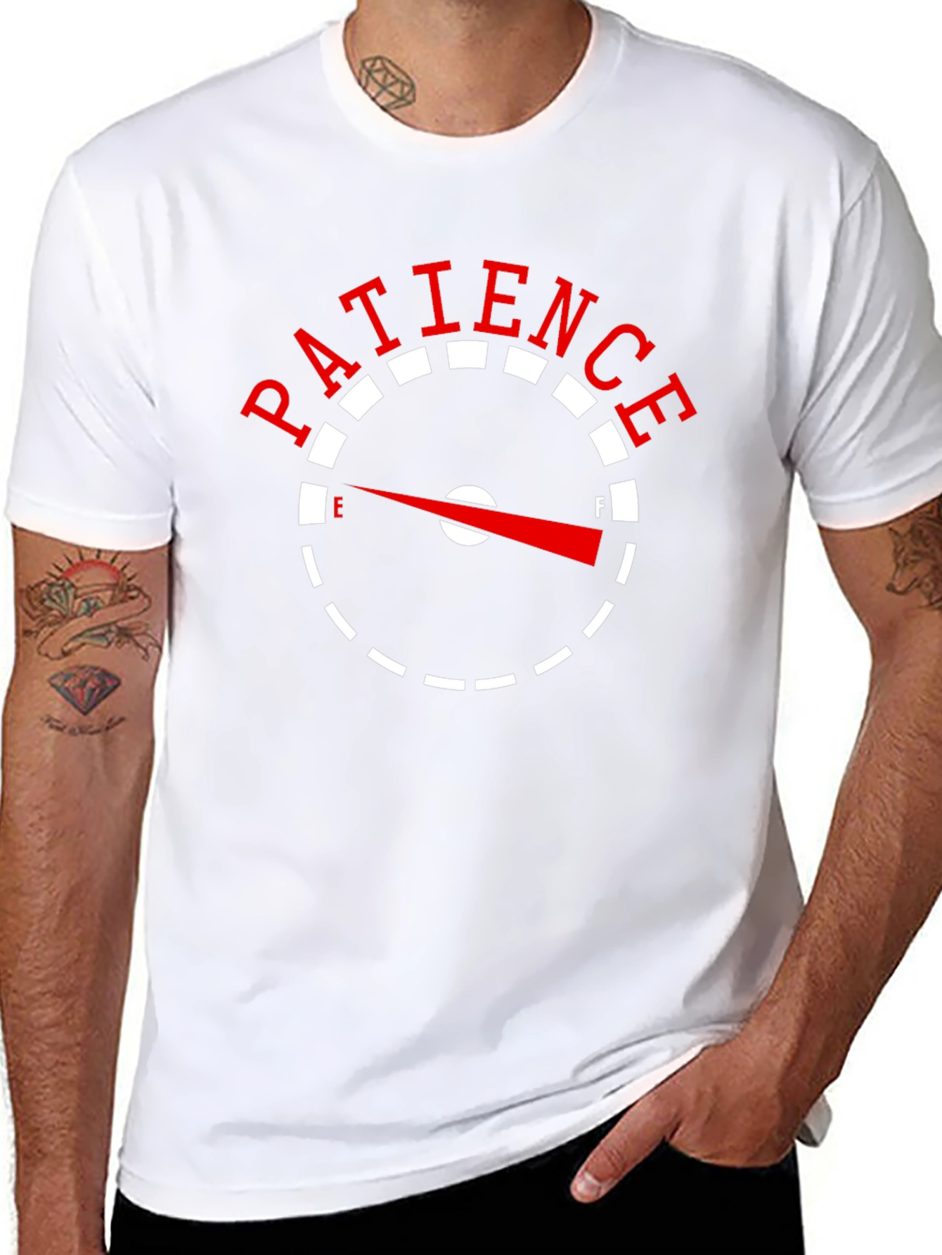 Patience Gauge Graphic Tee - Full Tank