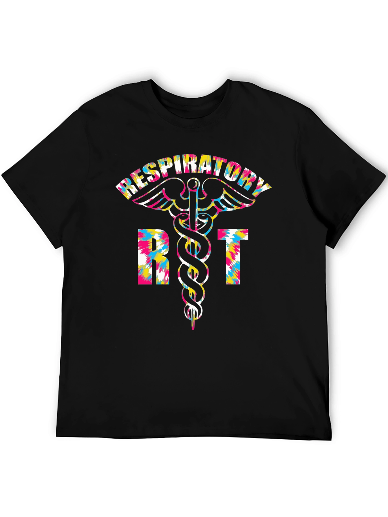 Respiratory Therapist RT Tie Dye Graphic T-Shirt