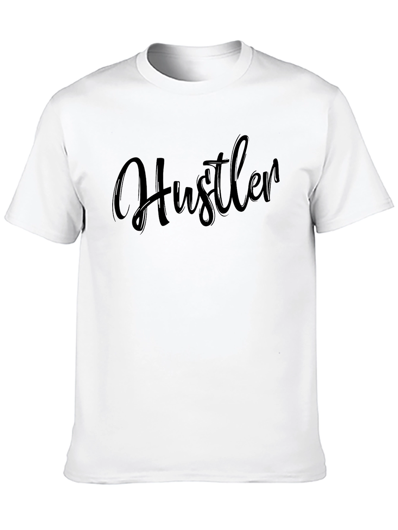 Mens Black Hustler Graphic T-Shirt
