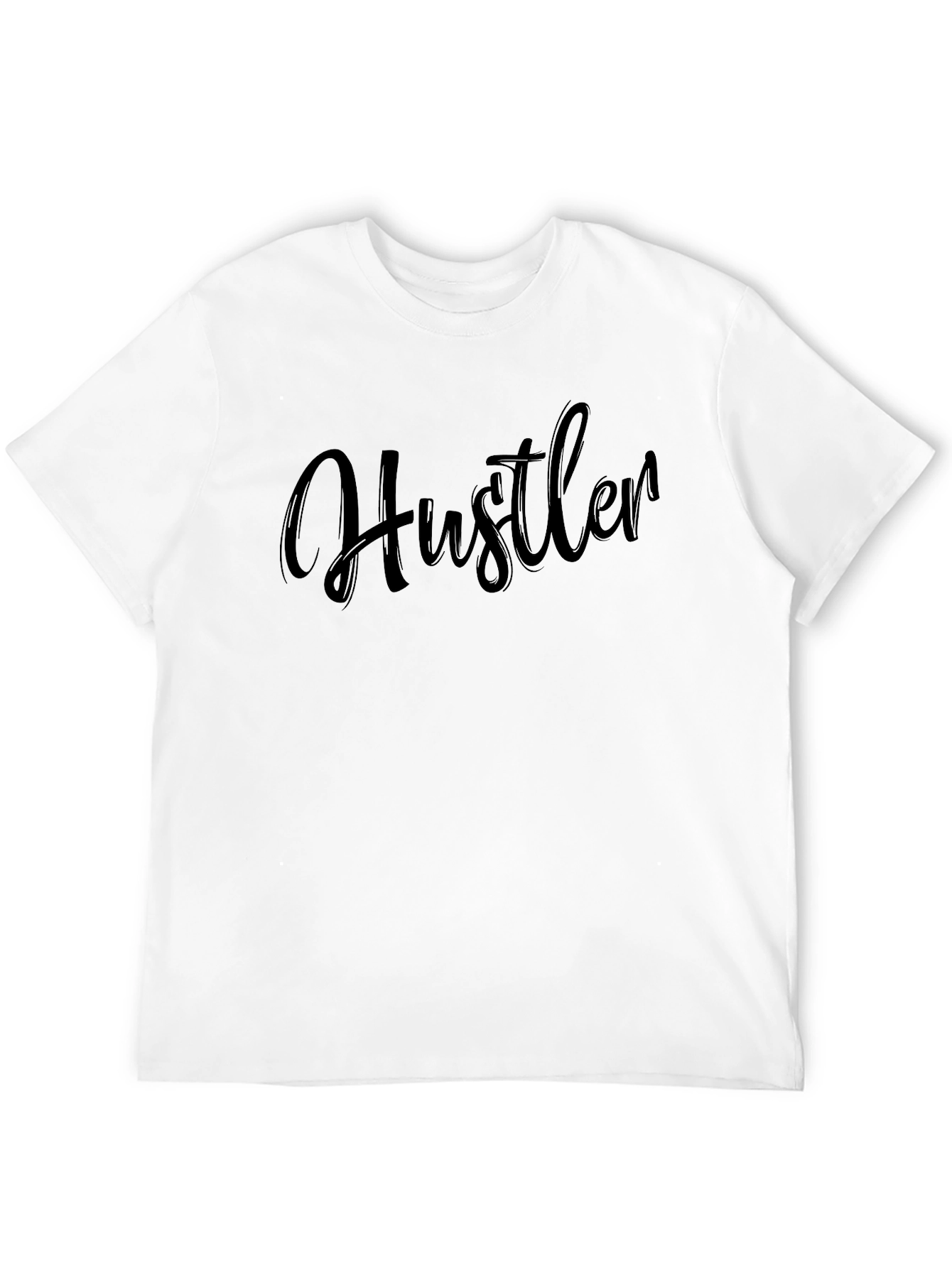 Mens Black Hustler Graphic T-Shirt