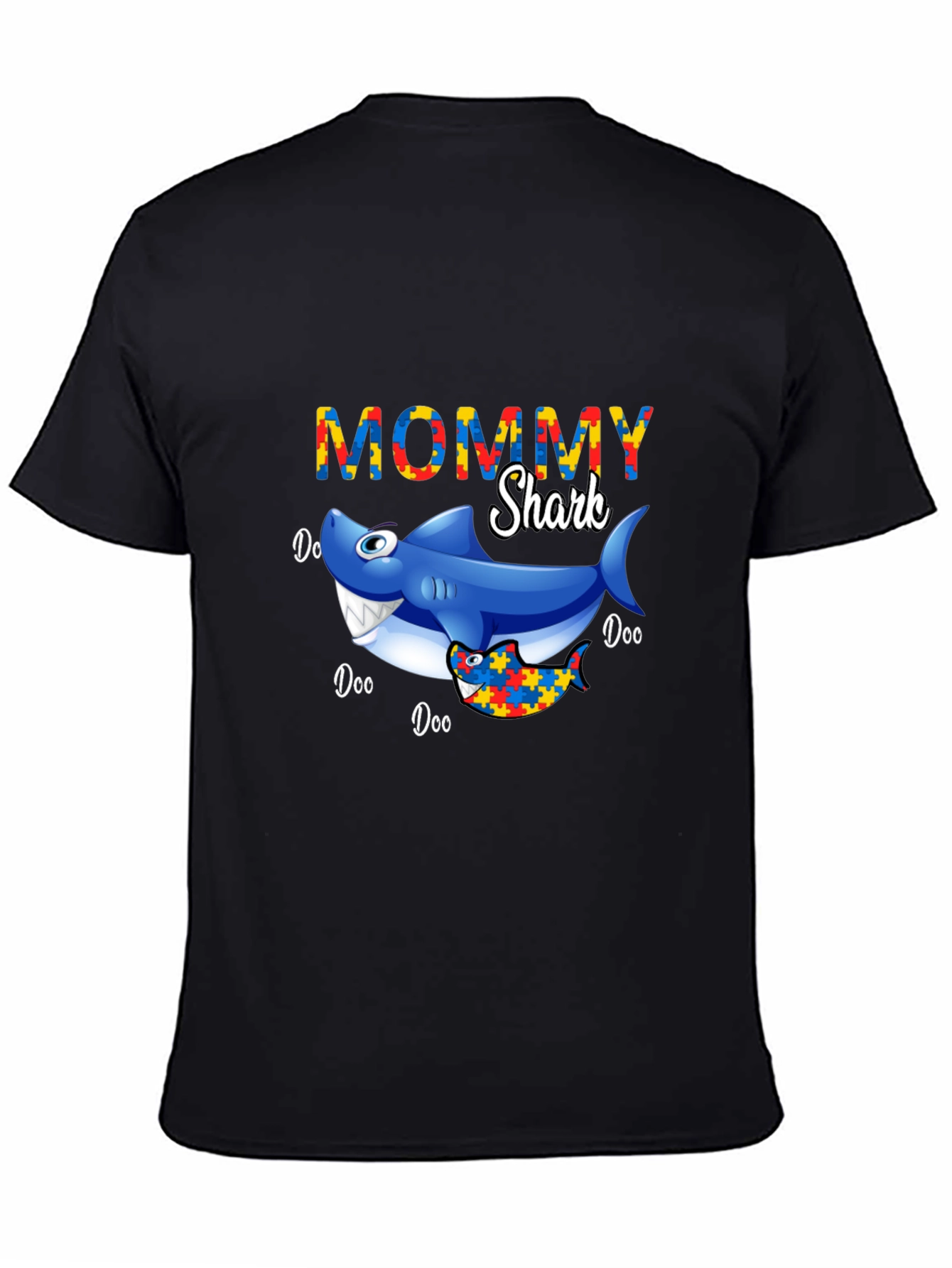 Mommy Shark Autism Awareness T-Shirt
