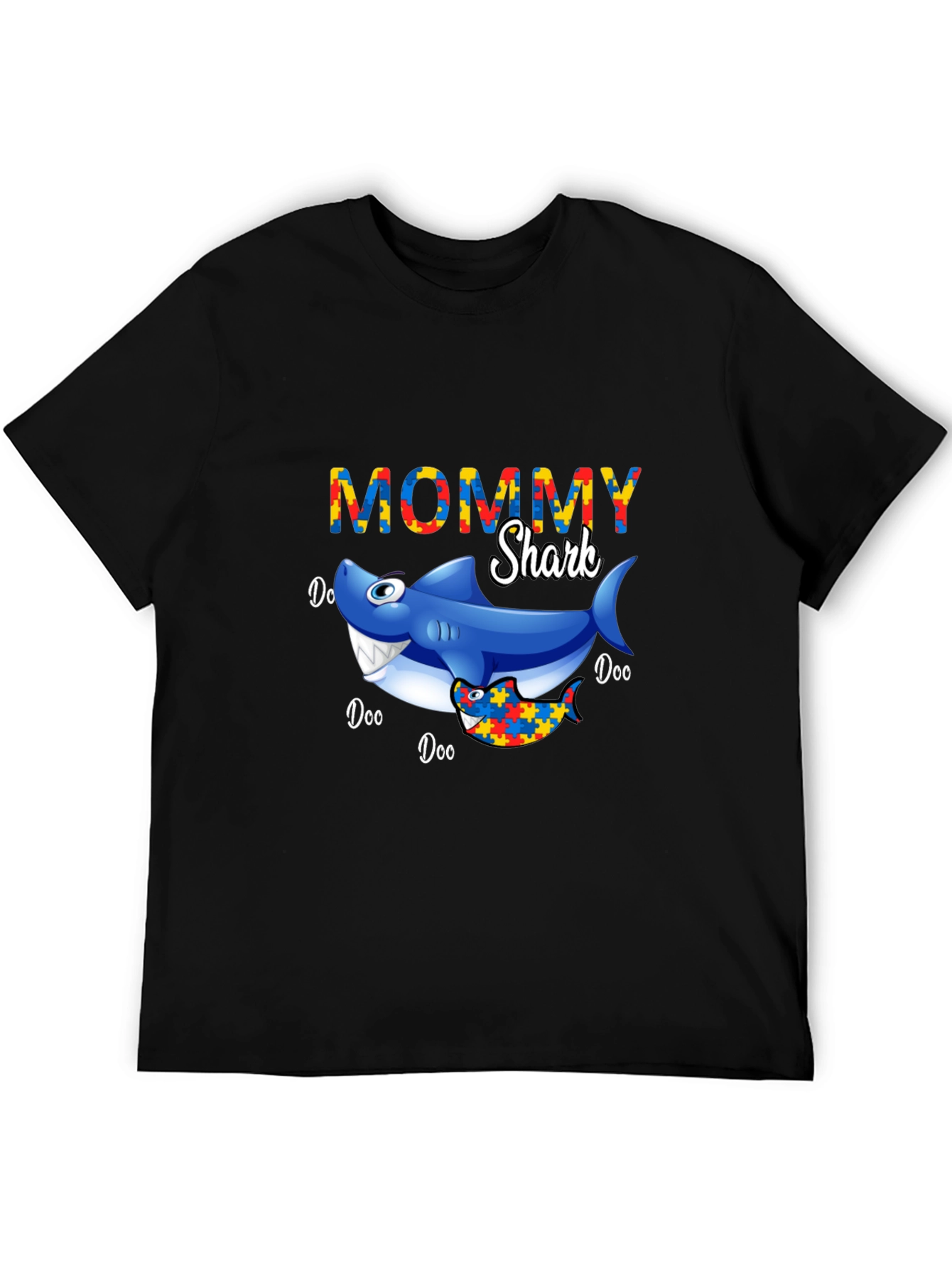 Mommy Shark Autism Awareness T-Shirt
