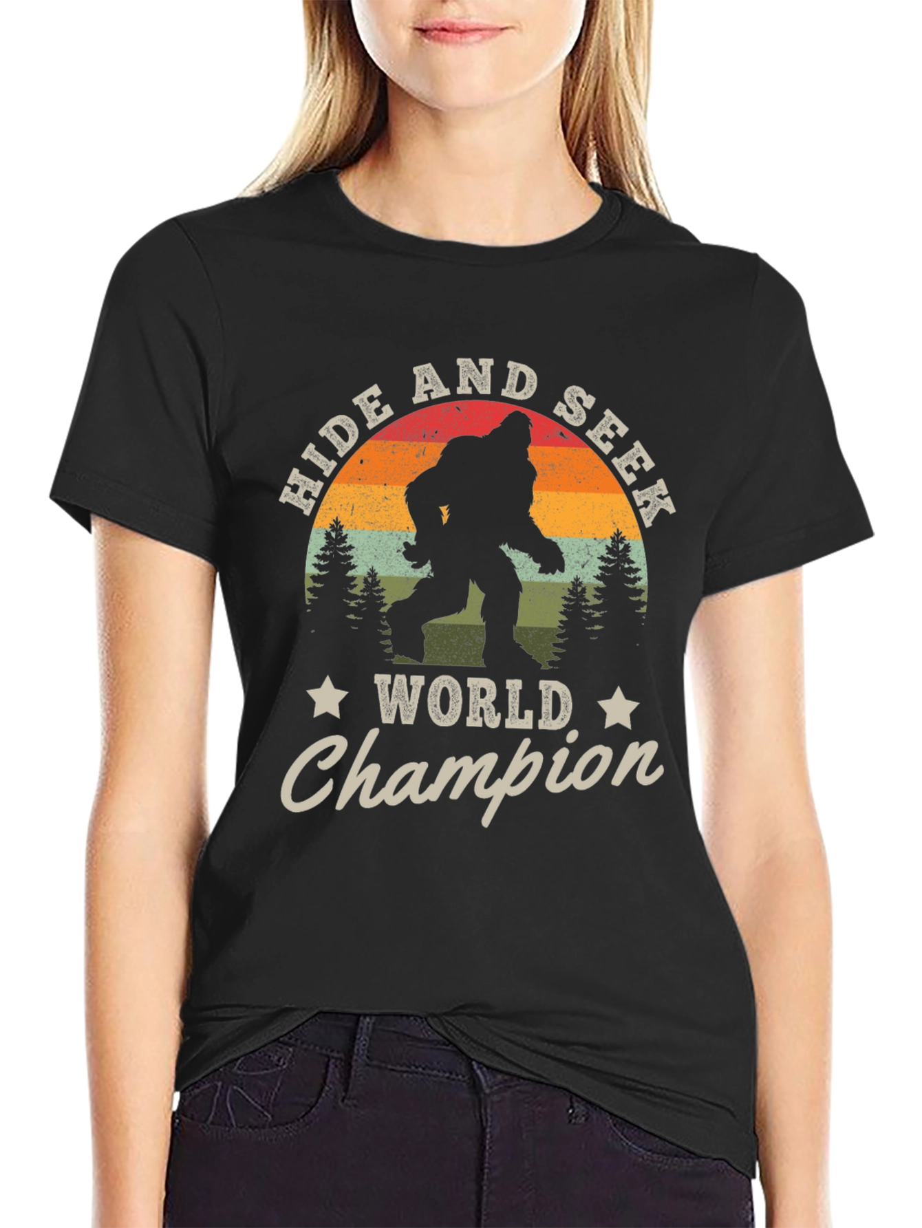 Hide and Seek World Champion Bigfoot Graphic Tee