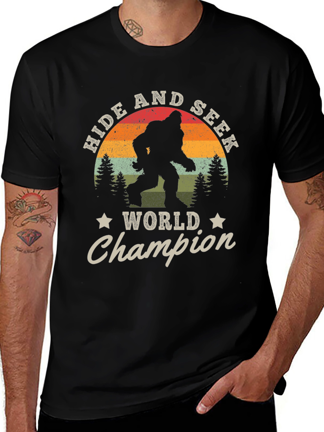 Hide and Seek World Champion Bigfoot Graphic Tee