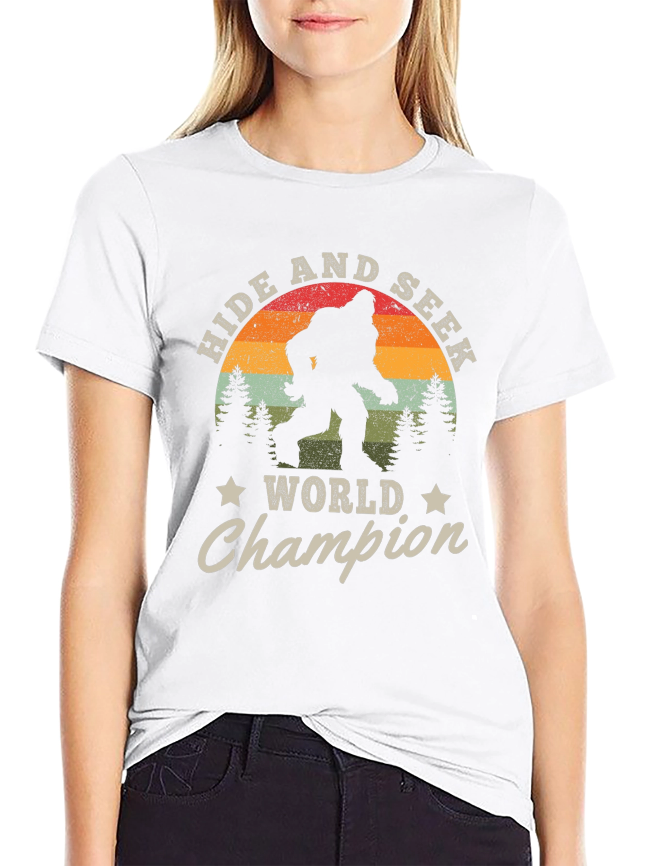 Hide and Seek World Champion Bigfoot Graphic Tee