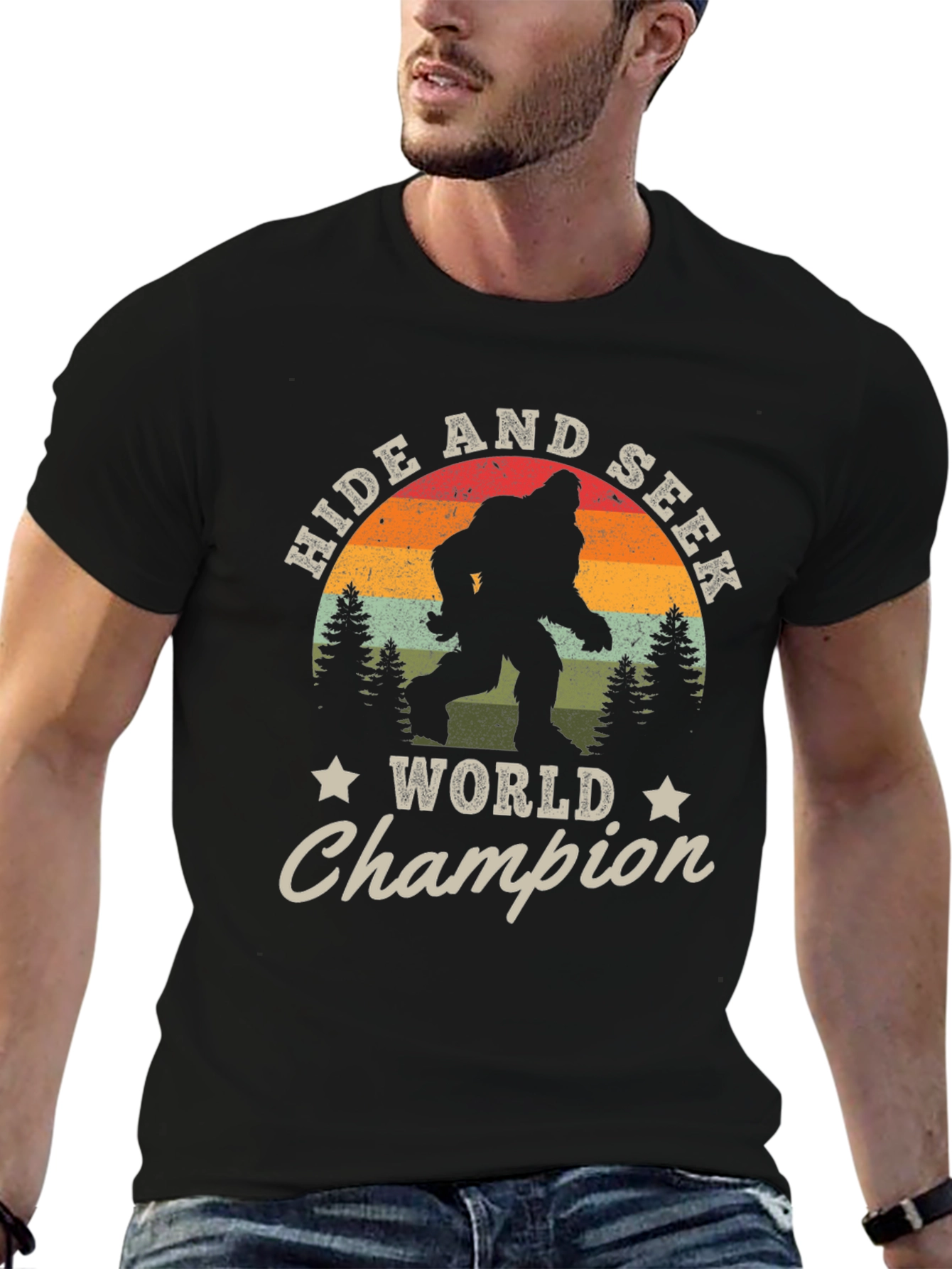Hide and Seek World Champion Bigfoot Graphic Tee