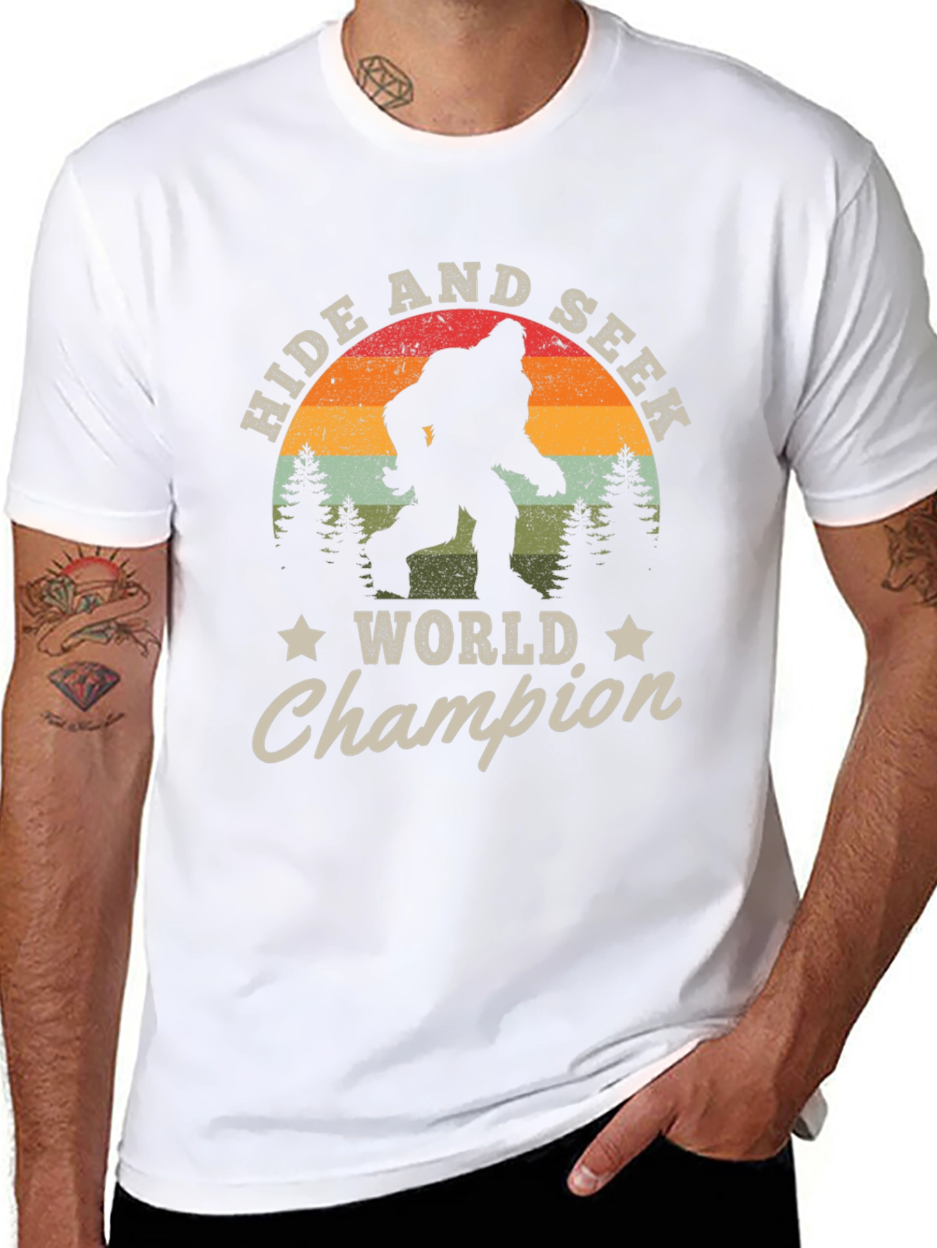 Hide and Seek World Champion Bigfoot Graphic Tee
