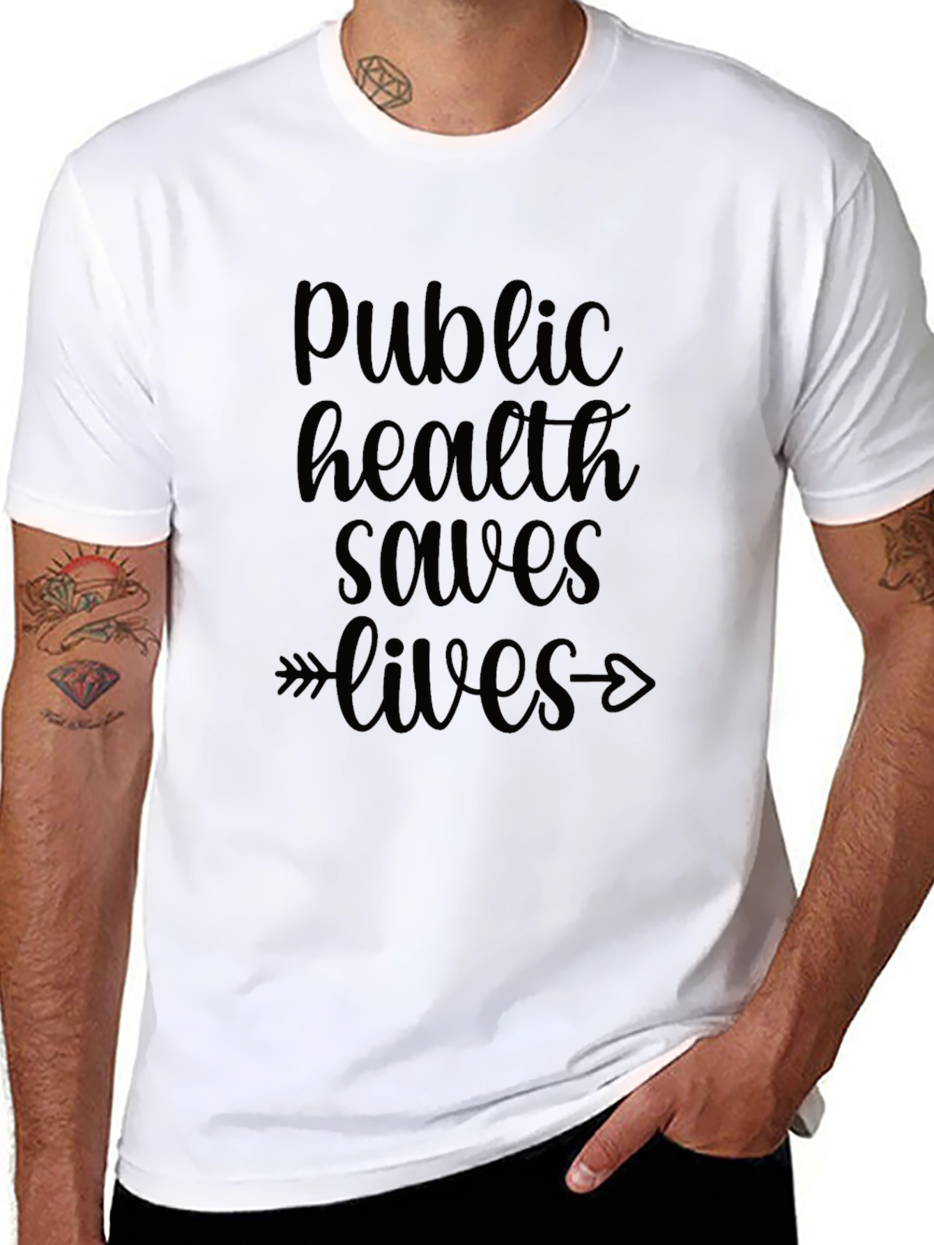 Public Health Saves Lives Graphic Tee