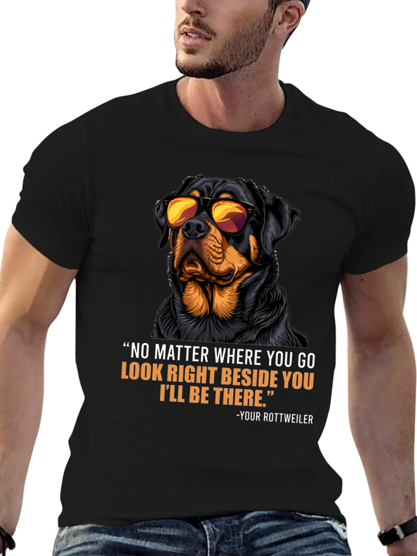 Rottweiler Dog T-Shirt - Protective Companion Tee