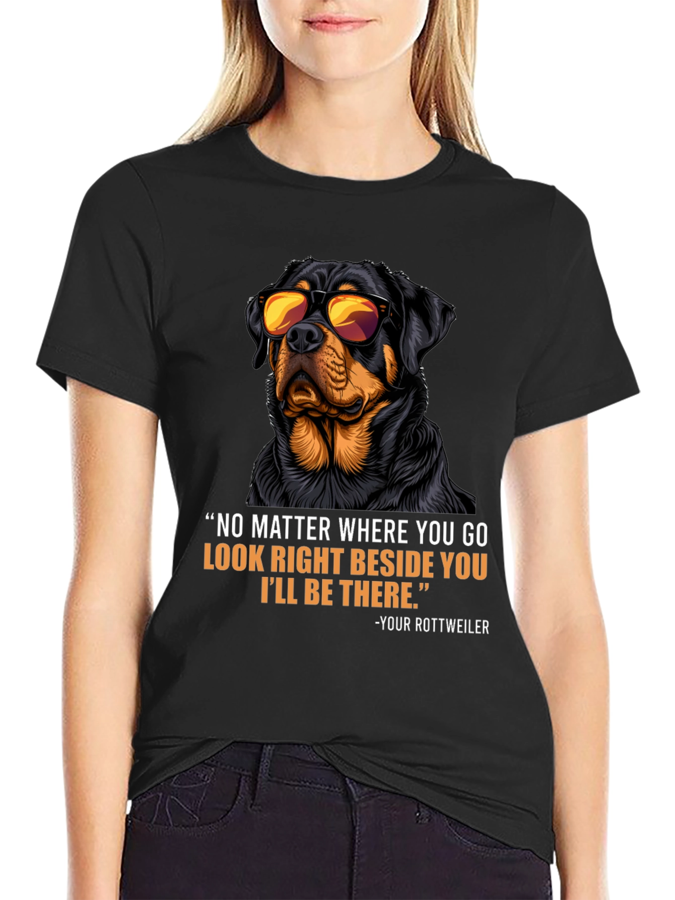 Rottweiler Dog T-Shirt - Protective Companion Tee