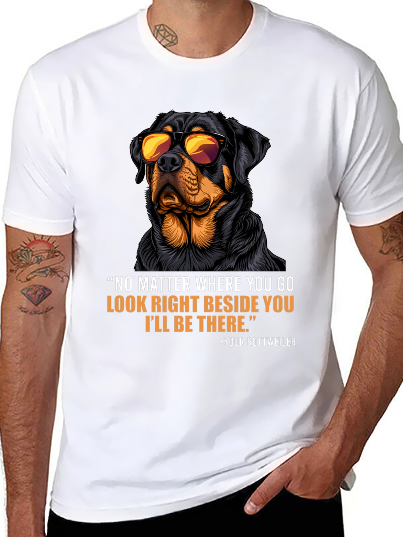 Rottweiler Dog T-Shirt - Protective Companion Tee