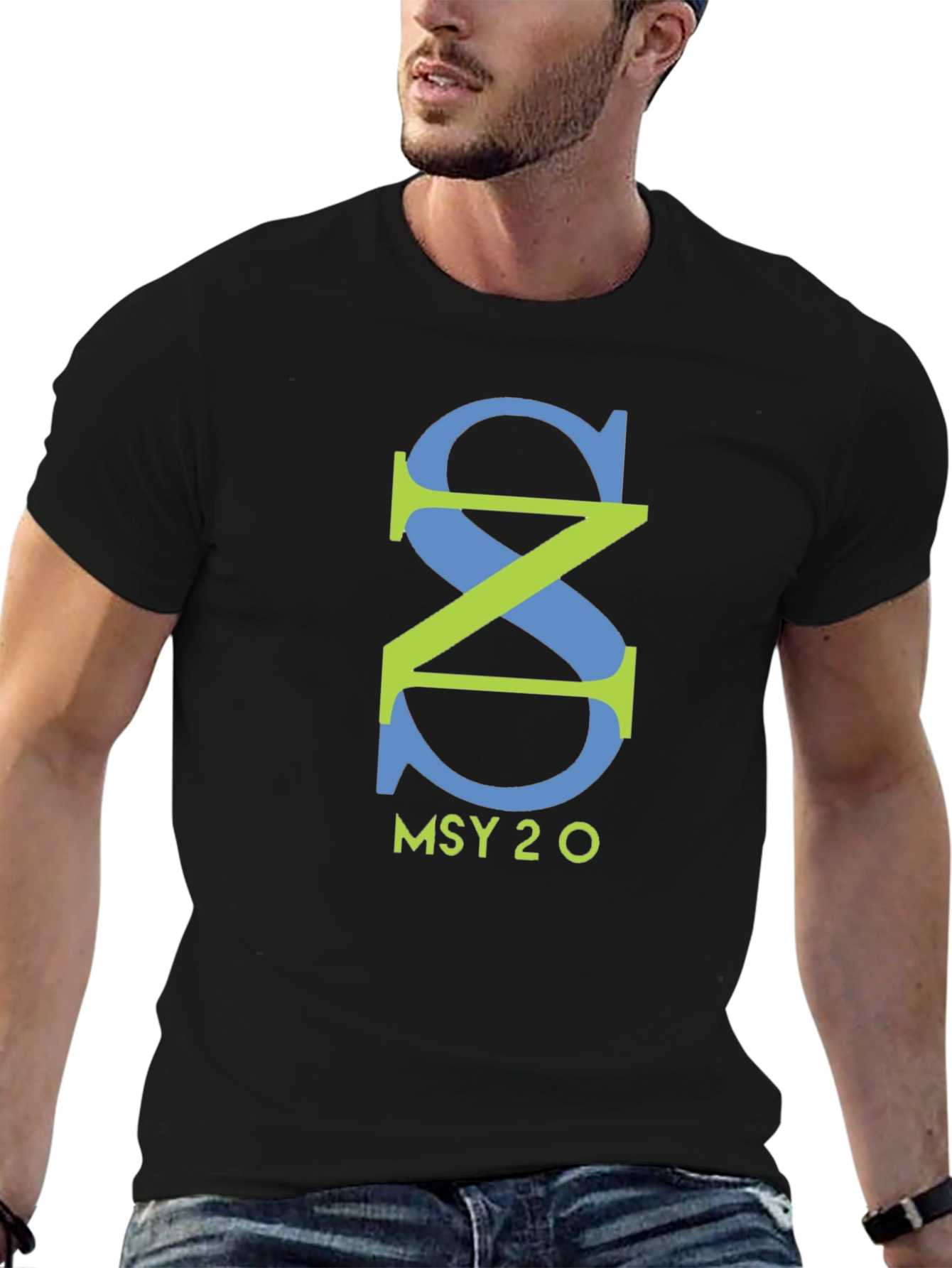 MSY 2 O Graphic Tee - Black Cotton Casual