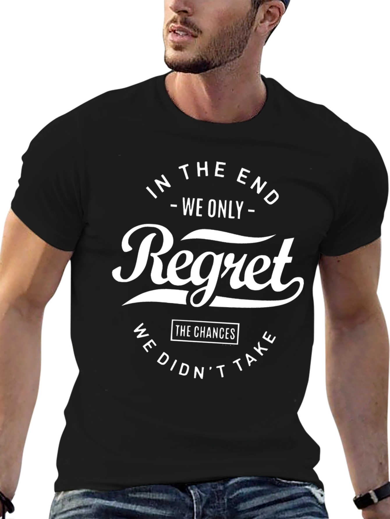 Regret T-Shirt - Inspirational Graphic Tee for Men