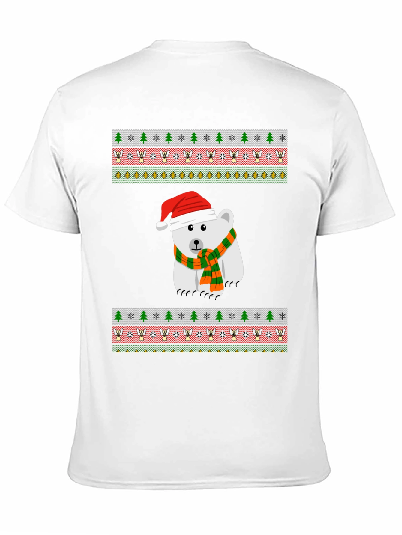 Festive Polar Bear Christmas T-Shirt