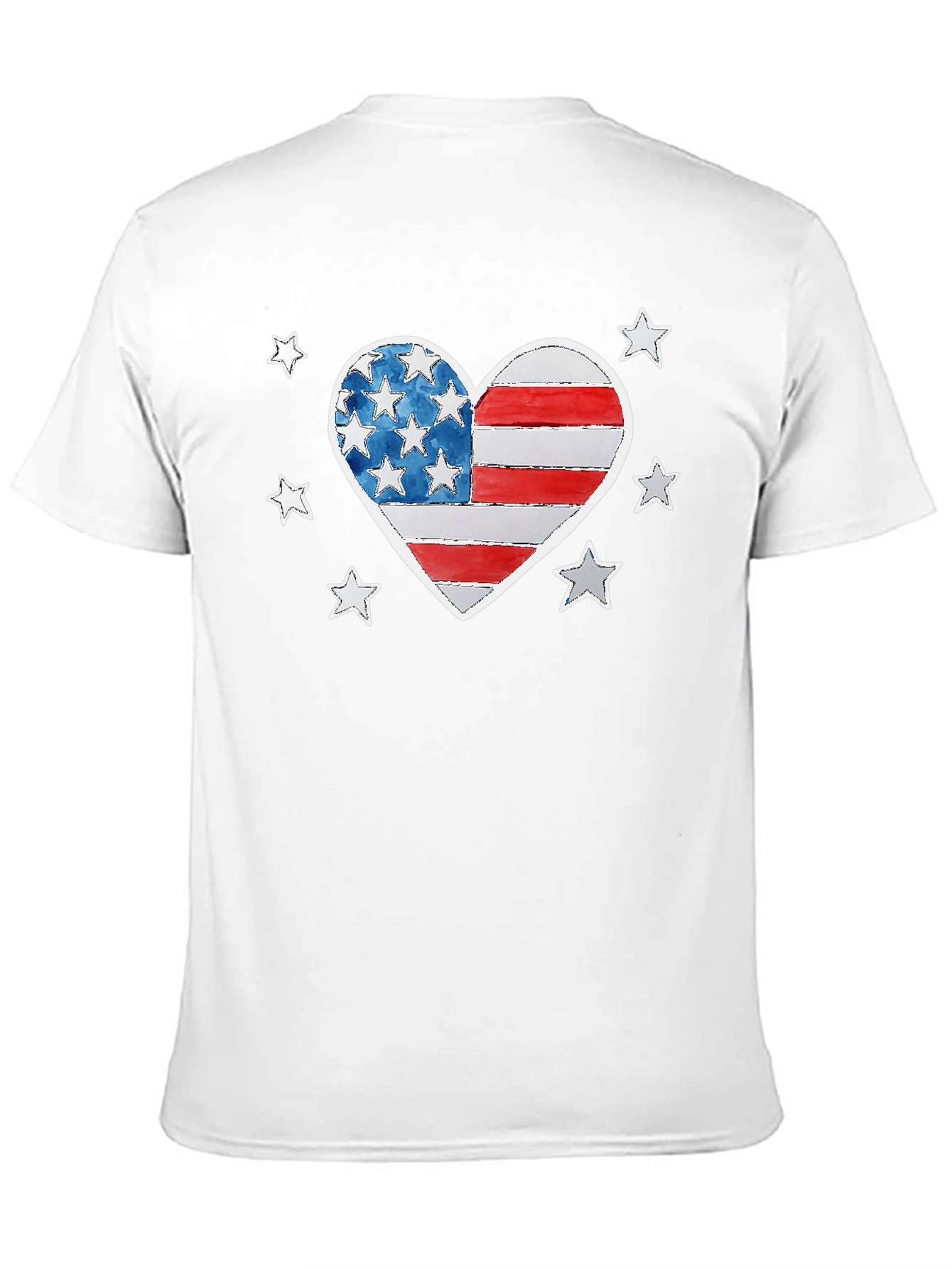 American Flag Heart Graphic Tee
