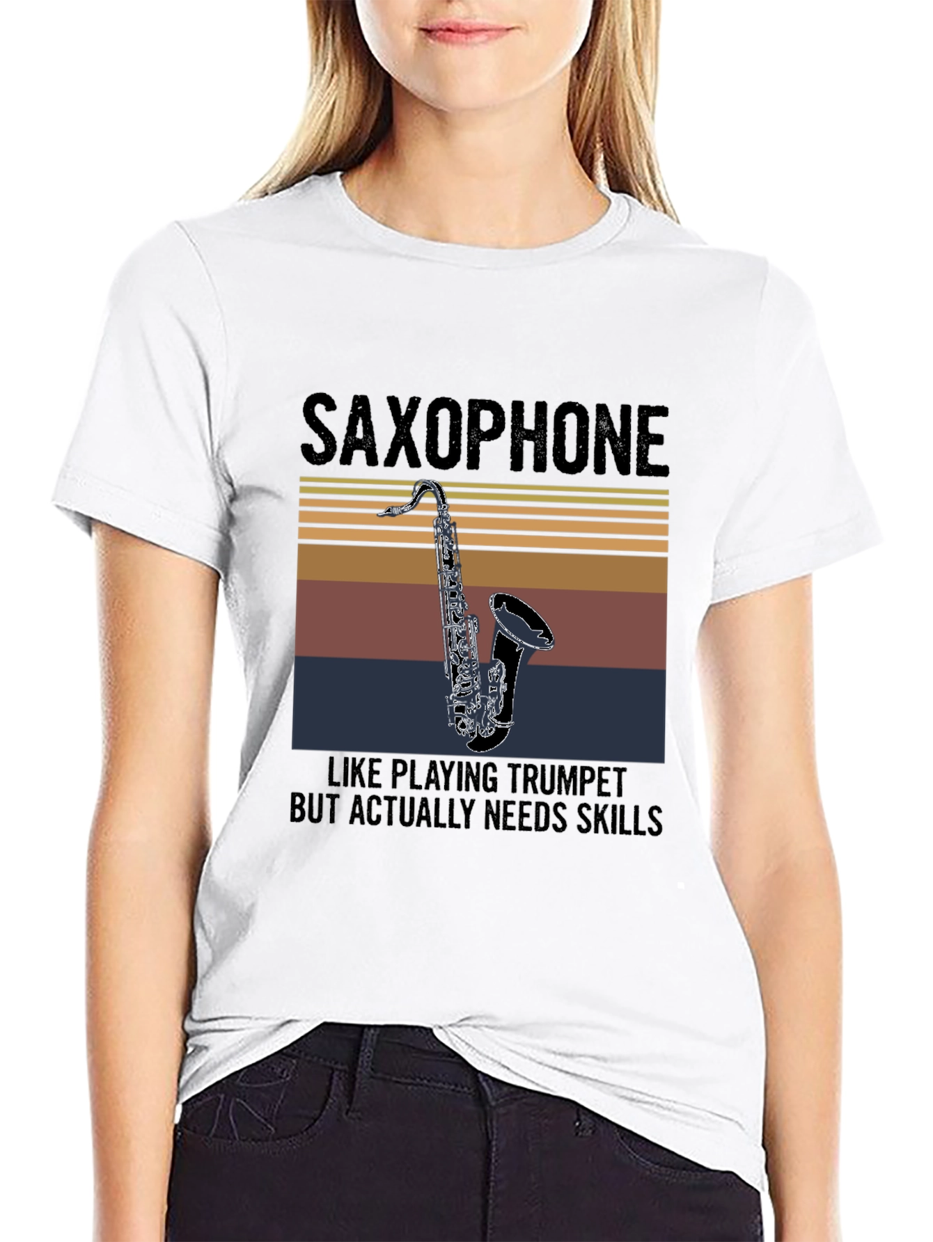 Saxophone Skills T-Shirt - Musical Instrument Graphic Tee
