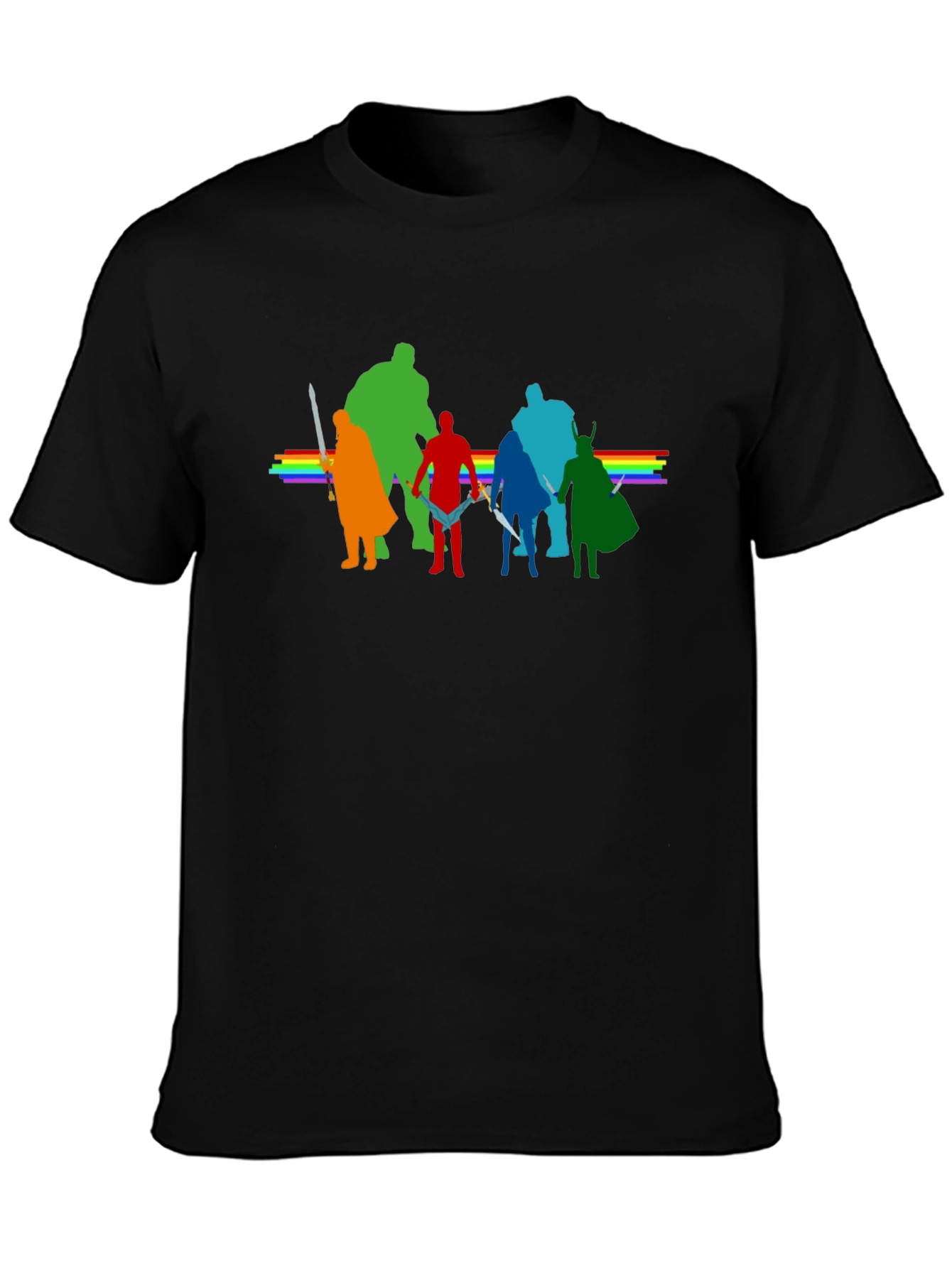 Rainbow Avengers T-Shirt - Stylish Graphic Tee