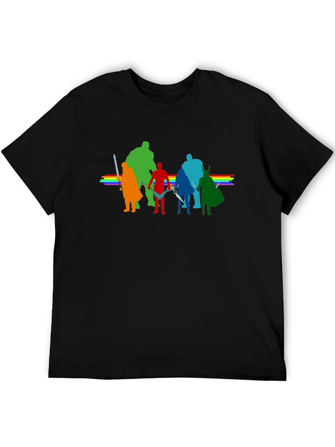 Rainbow Avengers T-Shirt - Stylish Graphic Tee