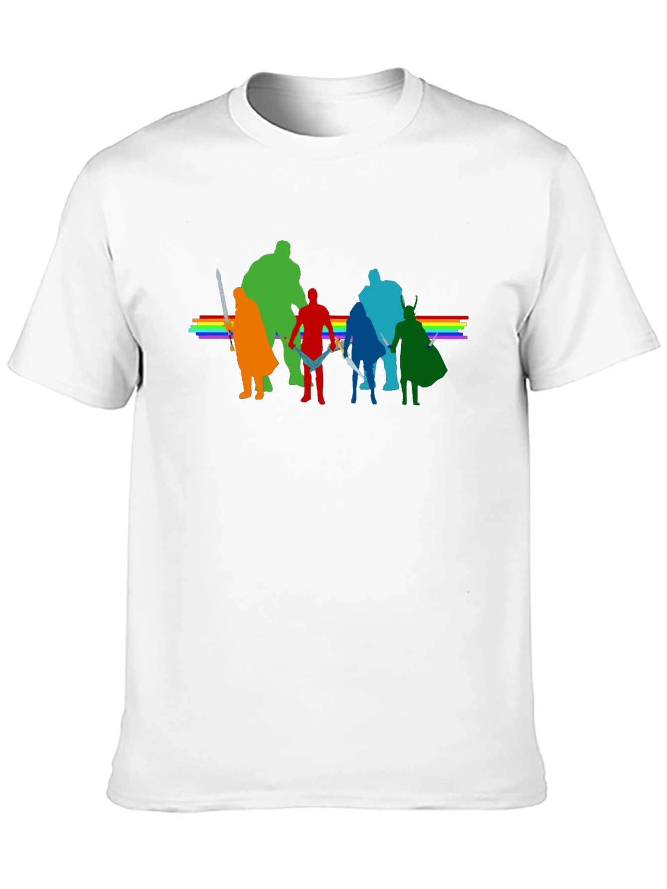 Rainbow Avengers T-Shirt - Stylish Graphic Tee