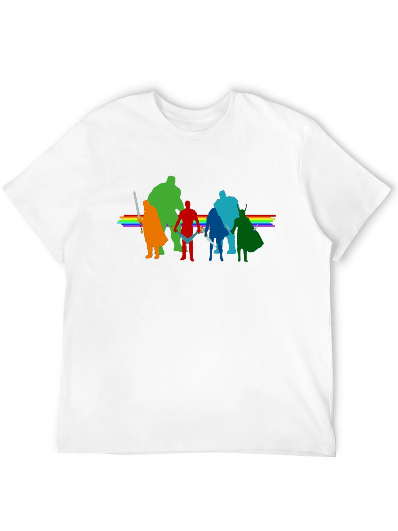 Rainbow Avengers T-Shirt - Stylish Graphic Tee