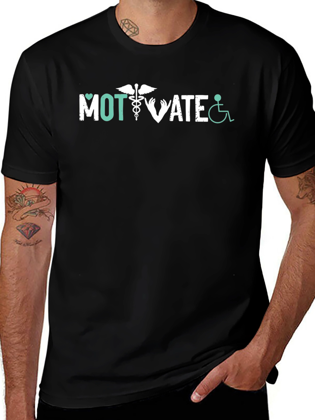 Motivate Graphic T-Shirt Medical Healthcare Design